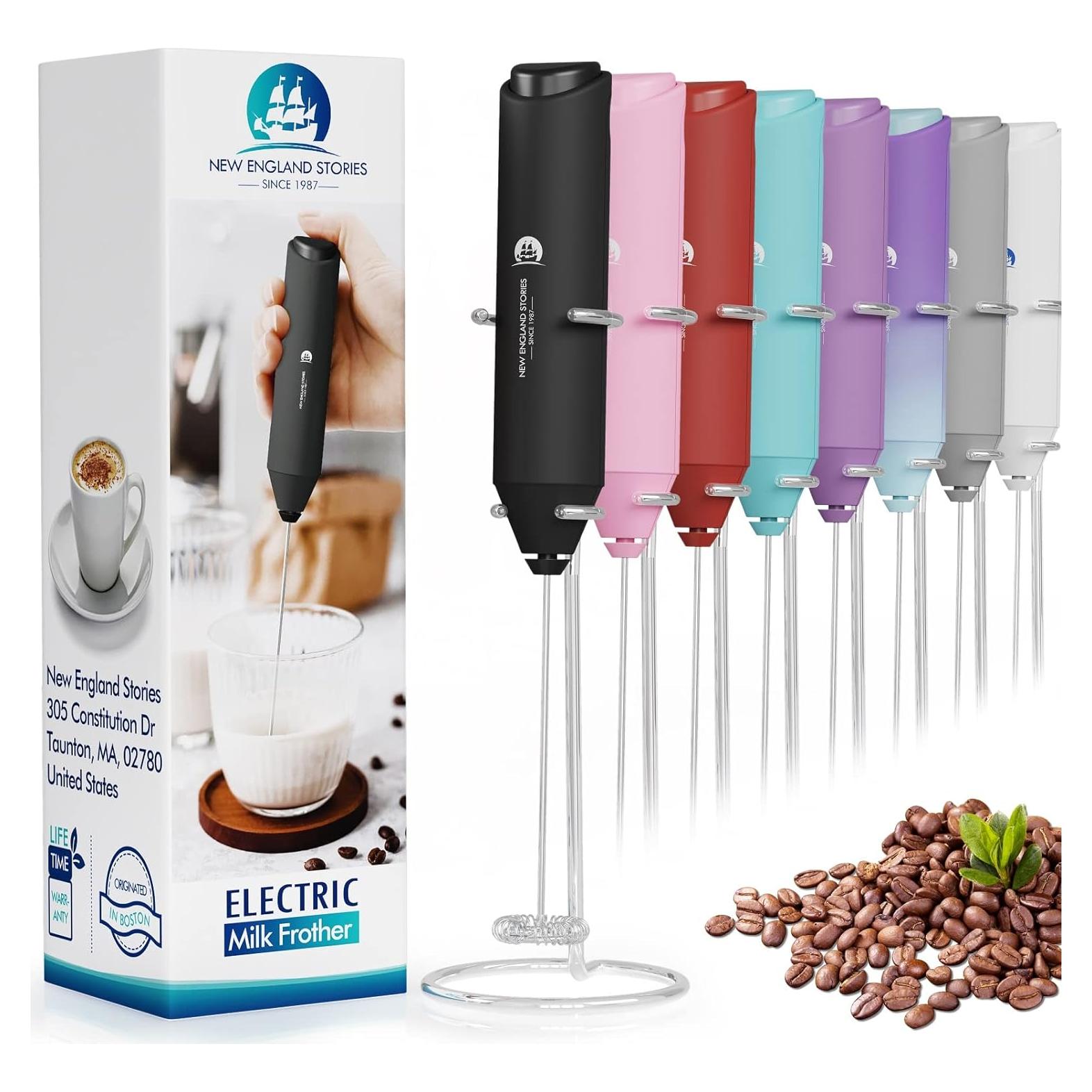 Batidor de Leche New England Stories MF-BLACK-YJ-2 Negro