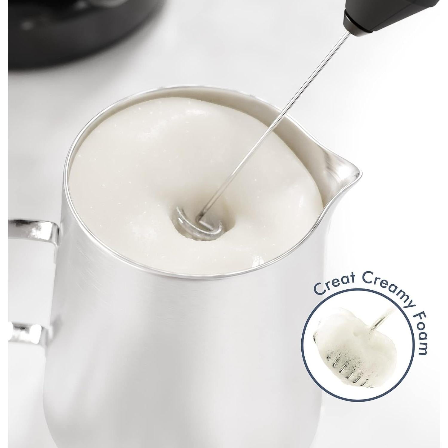 Batidor de Leche New England Stories MF-BLACK-YJ-2 Negro