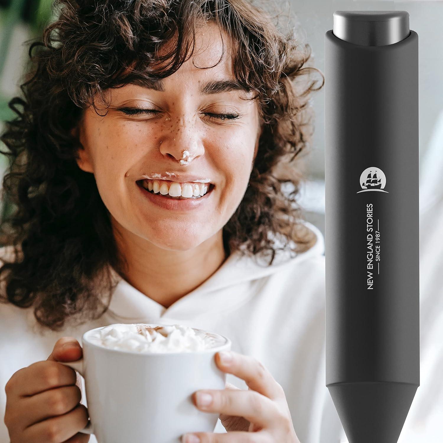 Batidor de Leche New England Stories MF-BLACK-YJ-2 Negro