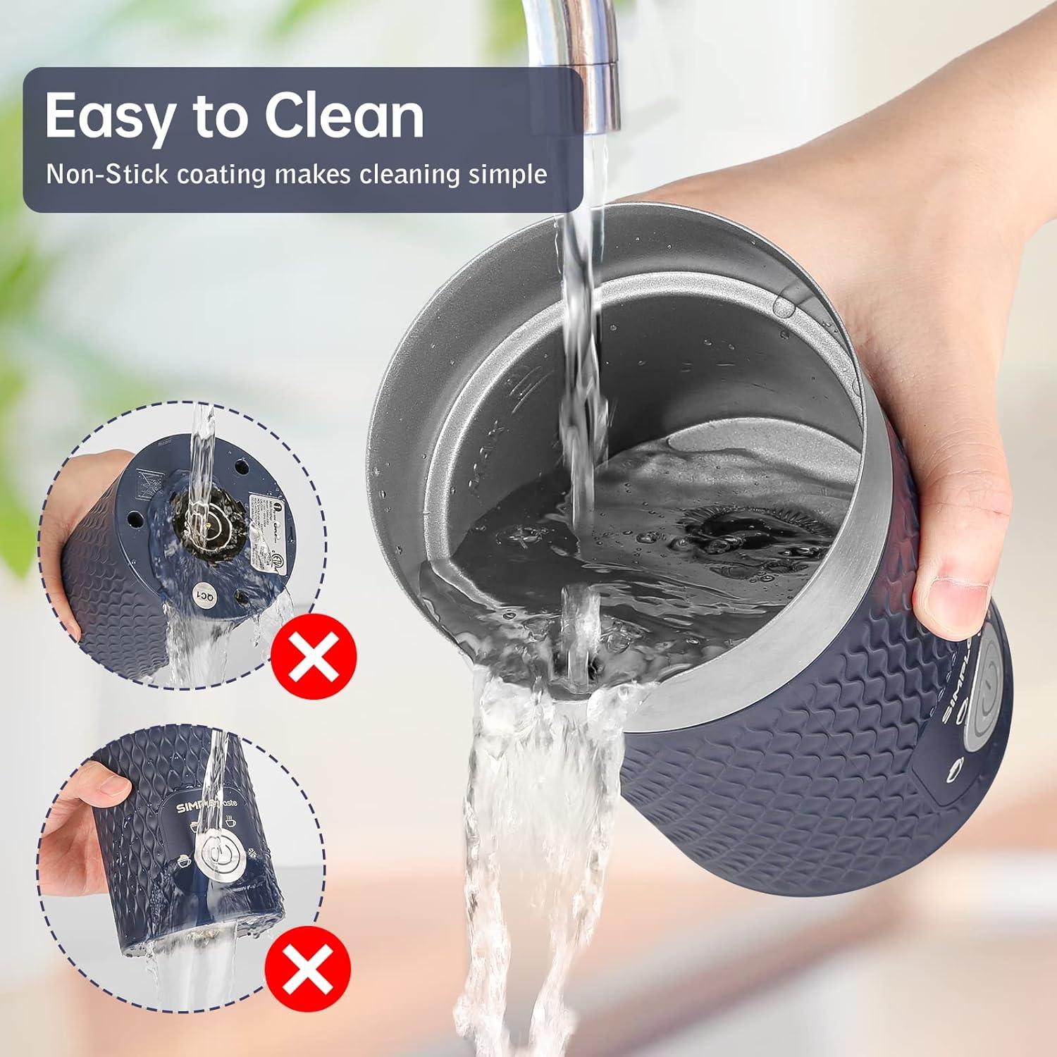 Espumador de Leche Eléctrico SIMPLETASTE 4-en-1 300ml Azul