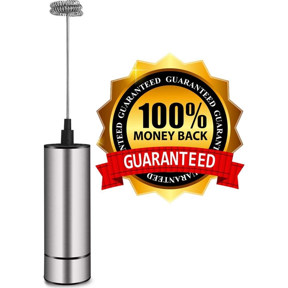 Espumador de Leche Eléctrico Basecent 350ml Acero Inoxidable