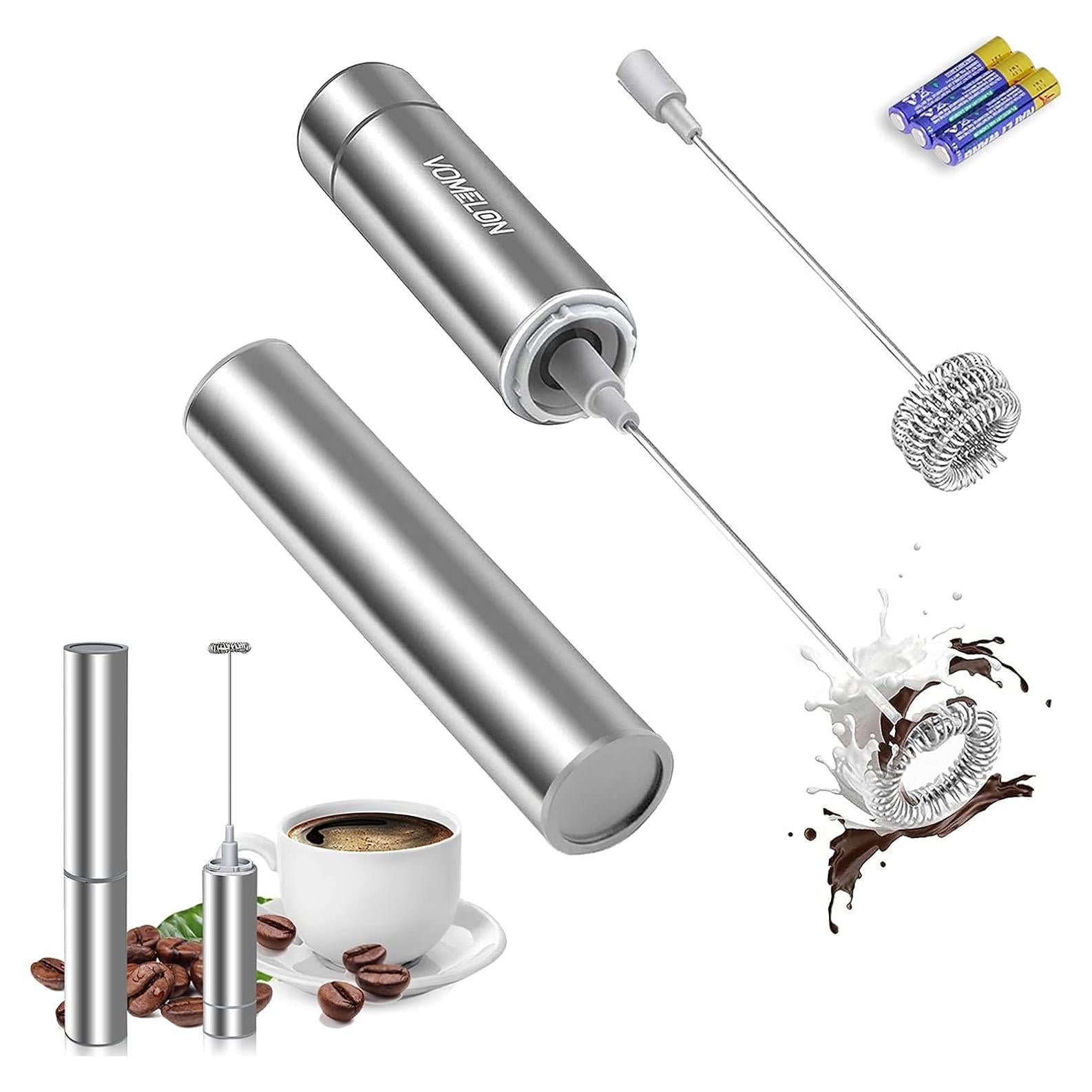 Espumador de Leche Eléctrico Vomelon A25 Portátil Acero Inoxidable