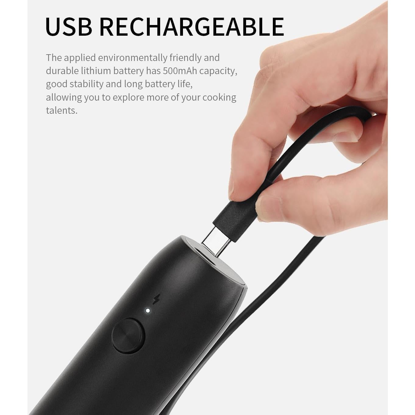 Espumador de Leche CIRCLE JOY Recargable USB Negro 5W