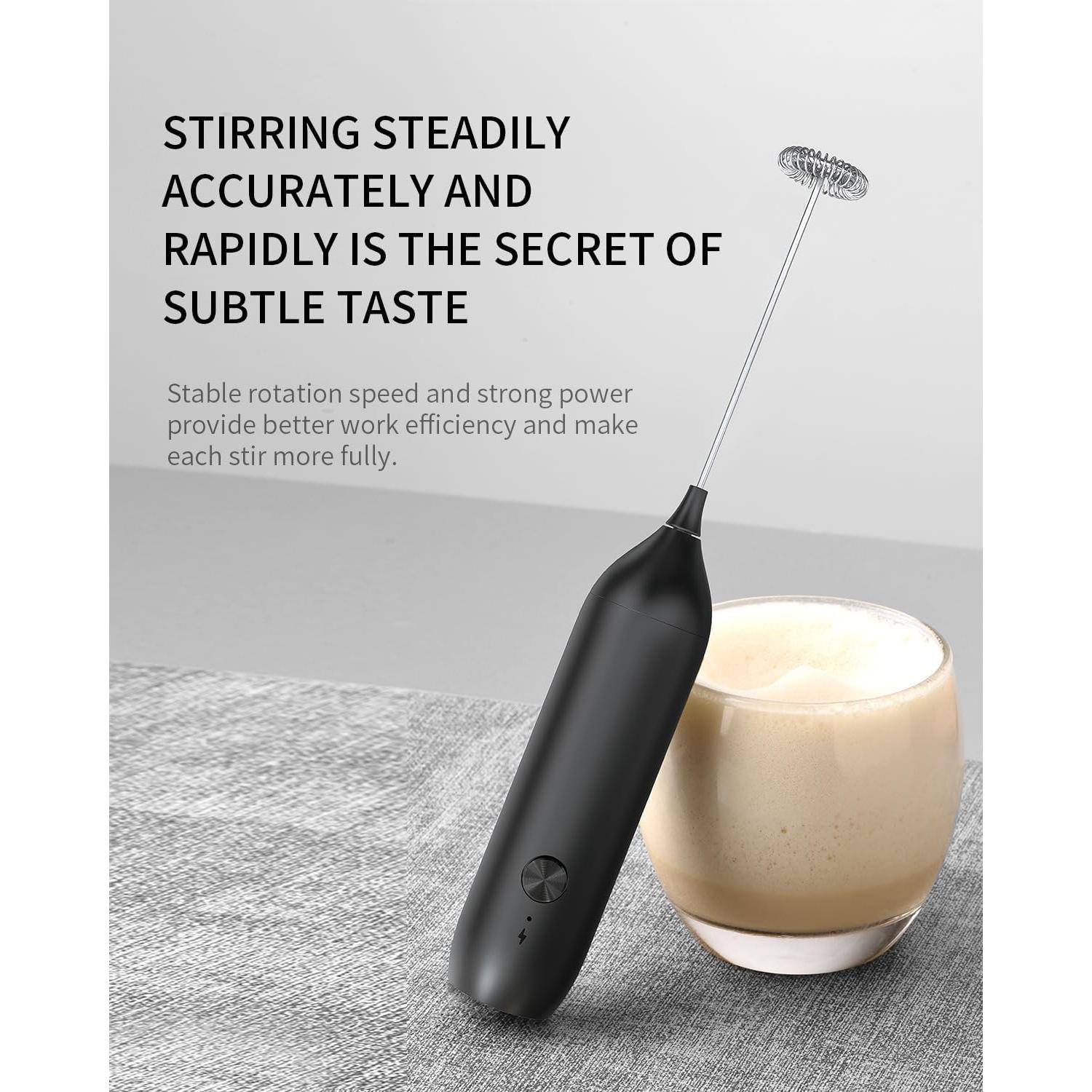 Espumador de Leche CIRCLE JOY Recargable USB Negro 5W