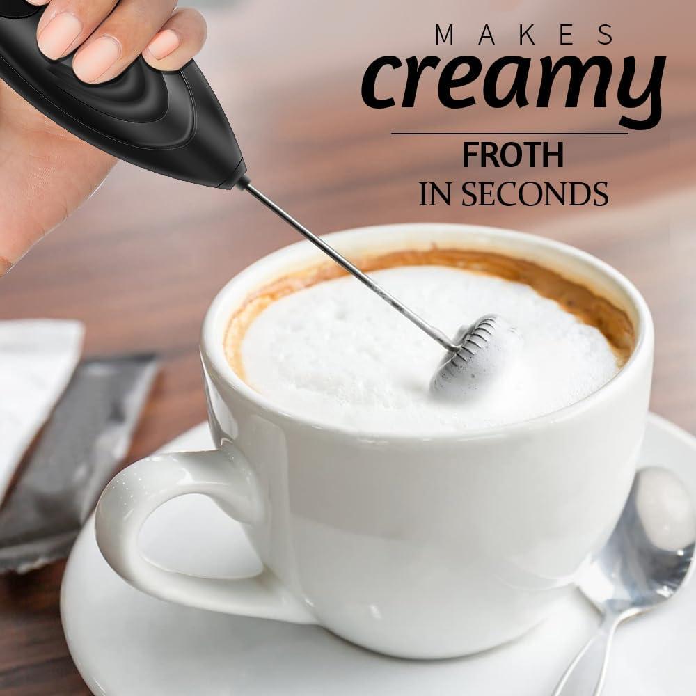 Batidor de Leche Eléctrico Portátil YOMLLIANG - Negro