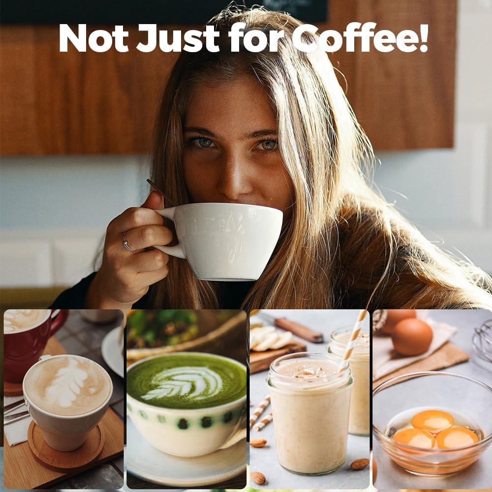 Batidor de Leche Eléctrico Portátil YOMLLIANG - Negro