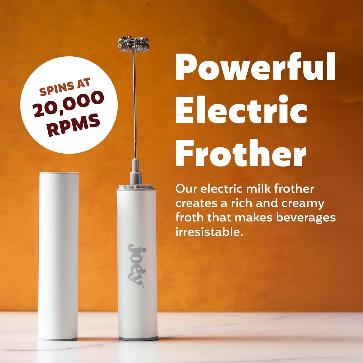 Espumador de Leche Joe'y J03 Eléctrico de Mano Acero Inoxidable