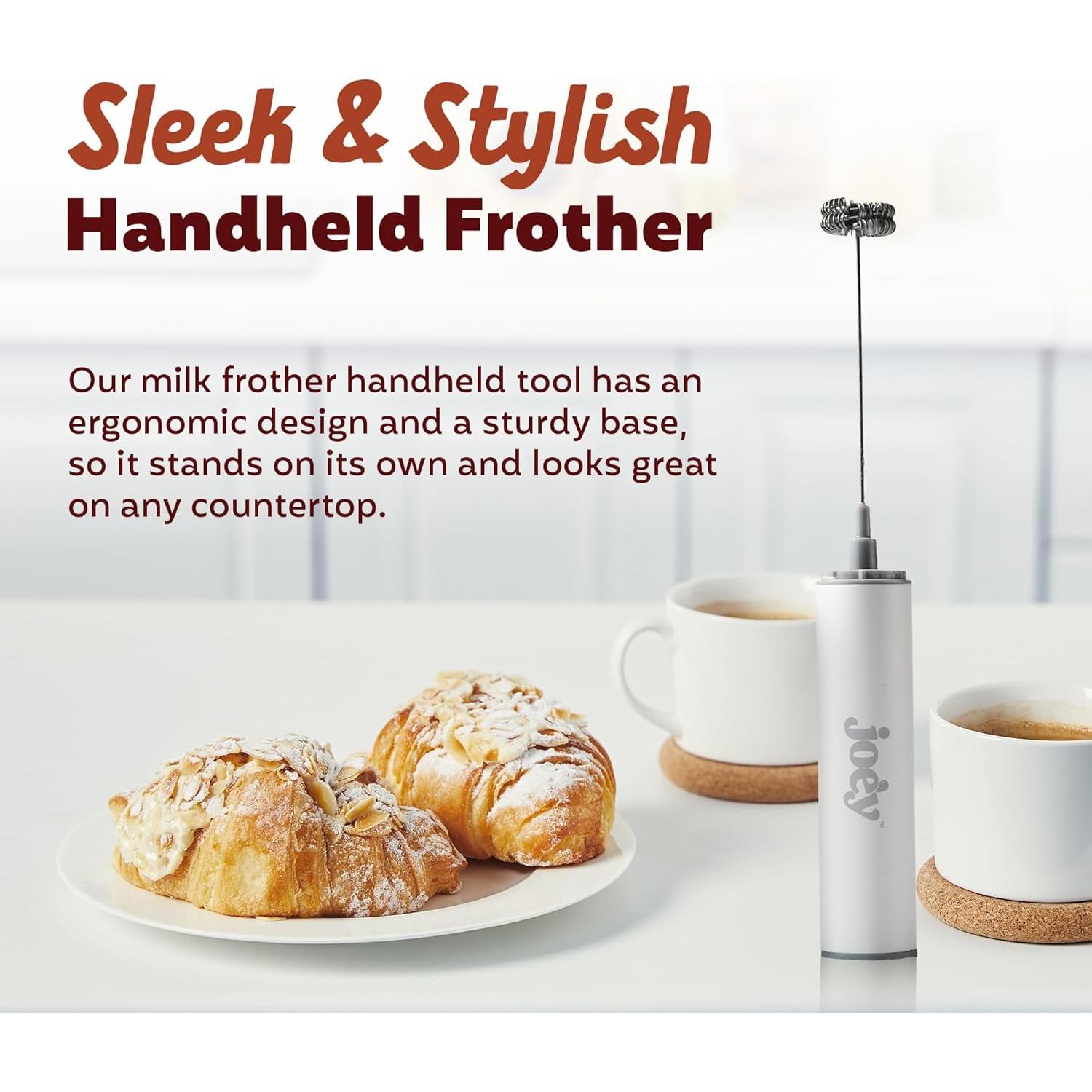 Espumador de Leche Joe'y J03 Eléctrico de Mano Acero Inoxidable