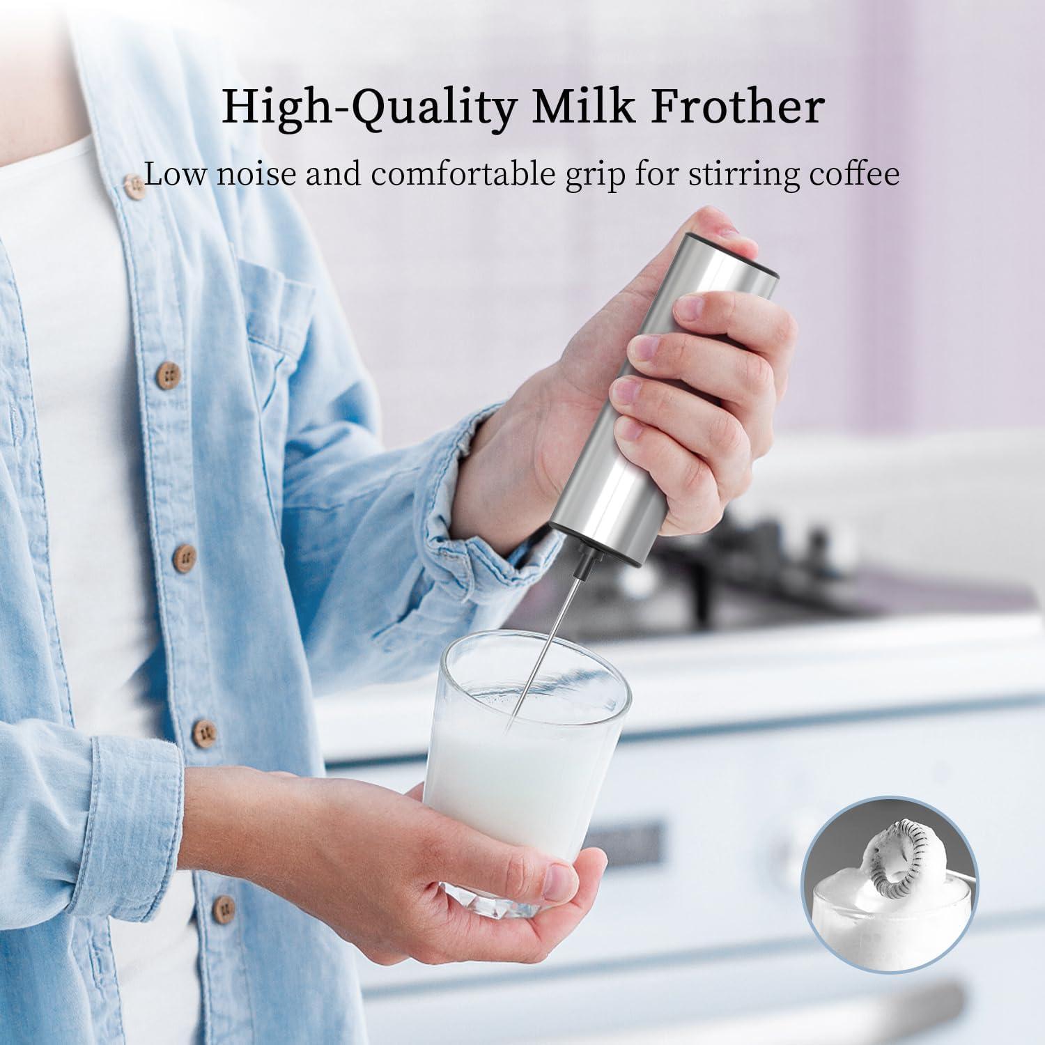 Espumador de Leche Eléctrico ELMWAY KJBQ-9 Acero Inoxidable