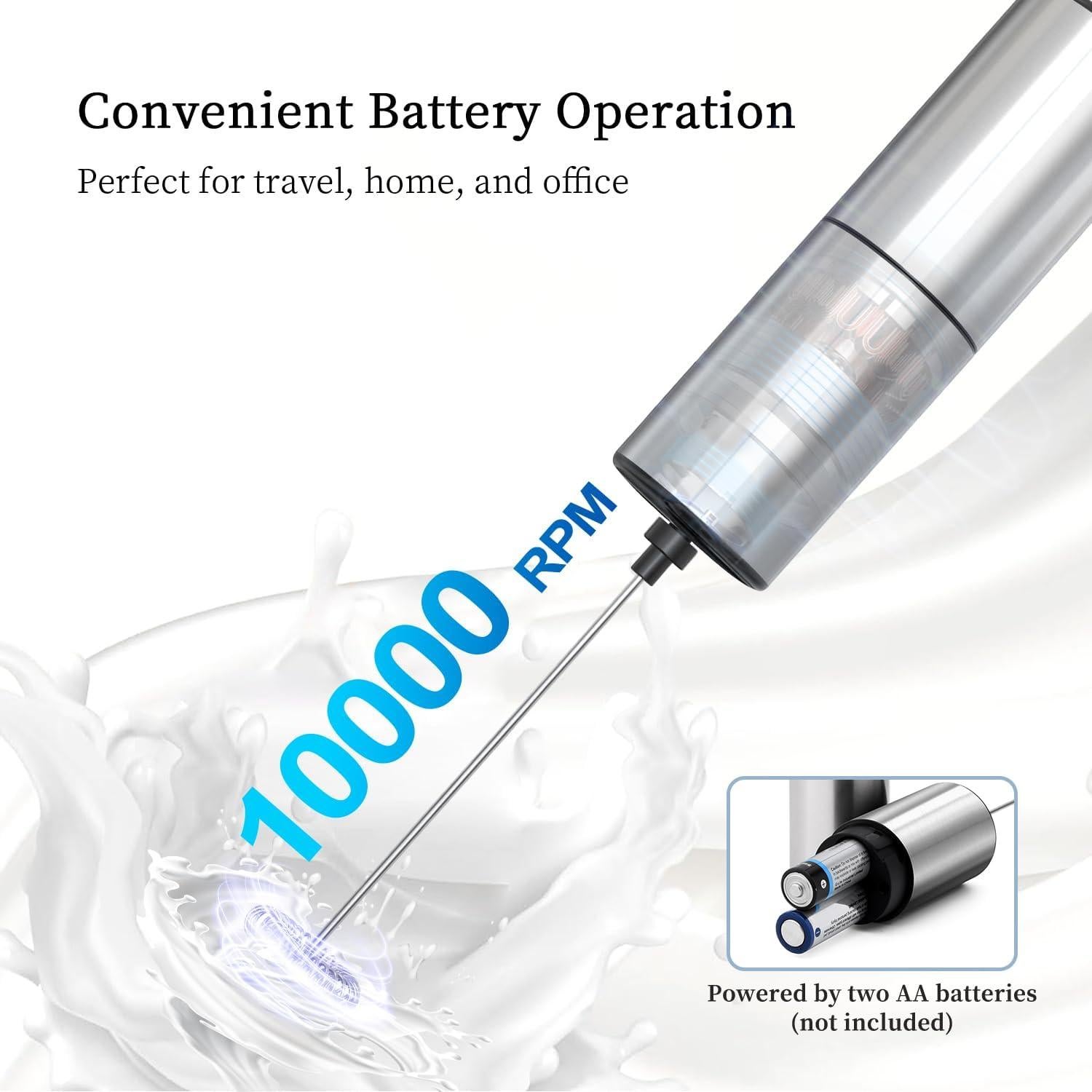 Espumador de Leche Eléctrico ELMWAY KJBQ-9 Acero Inoxidable