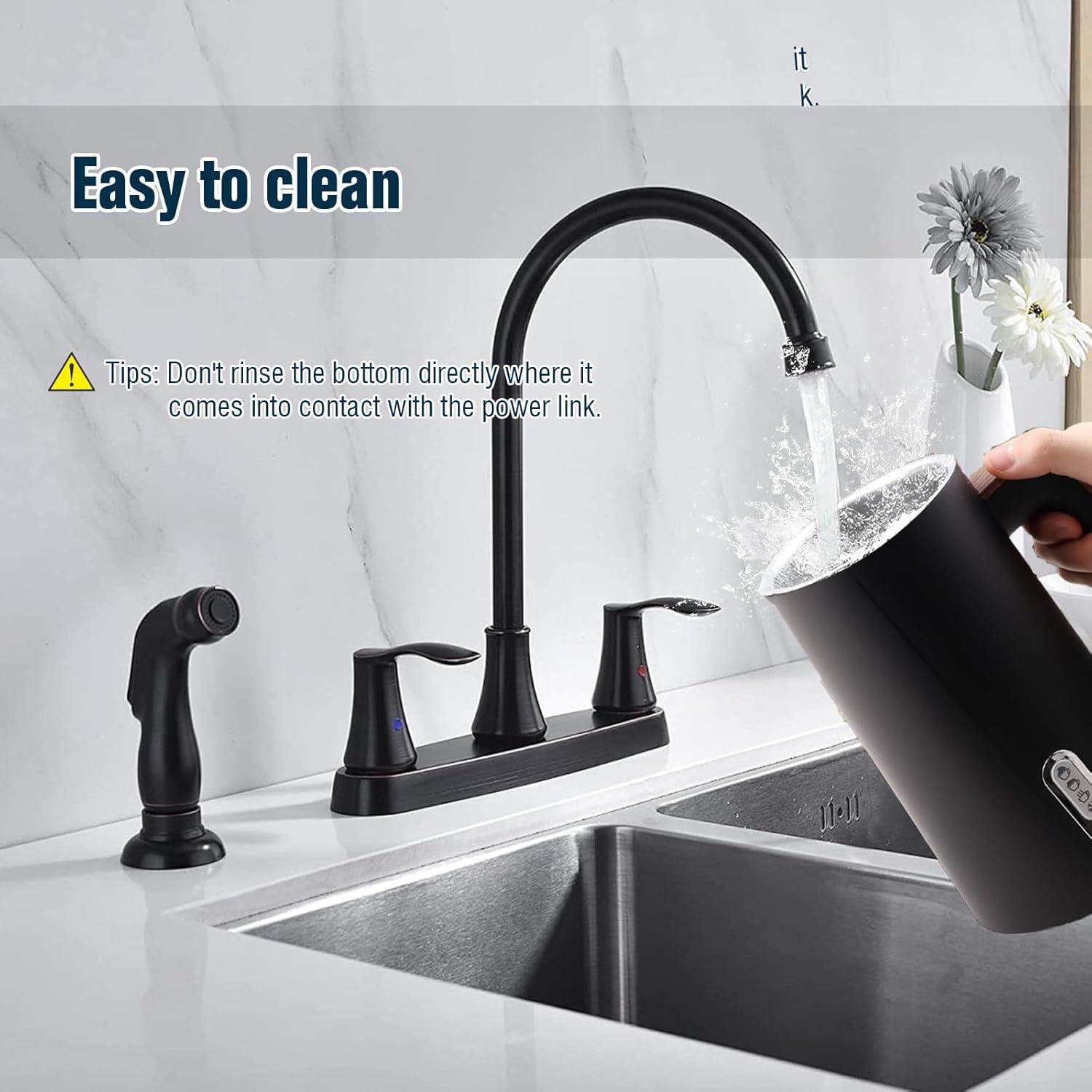 Espumador de Leche Eléctrico NESSGRAIM N17 4 en 1 Negro