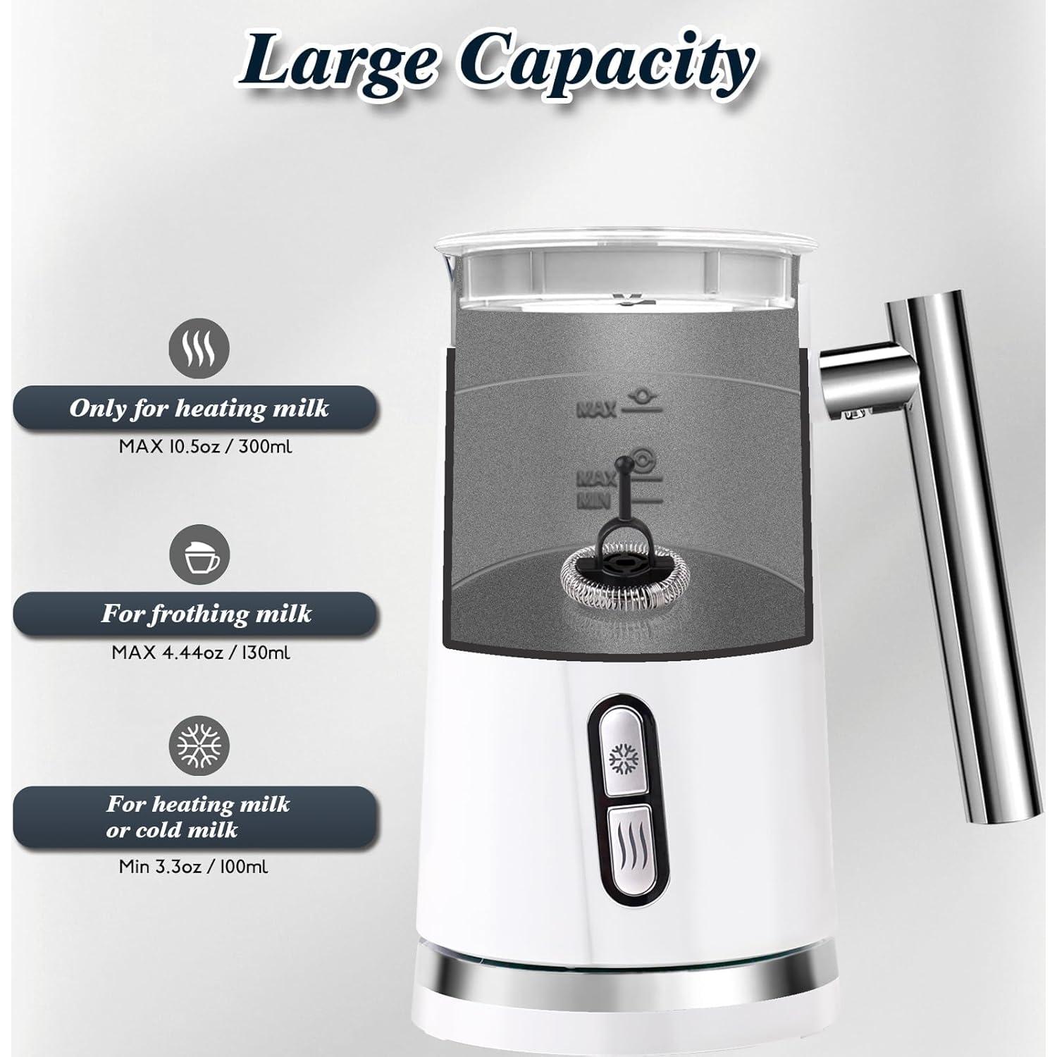 Espumador y Vaporizador de Leche Seydere 3 en 1 300ml Blanco