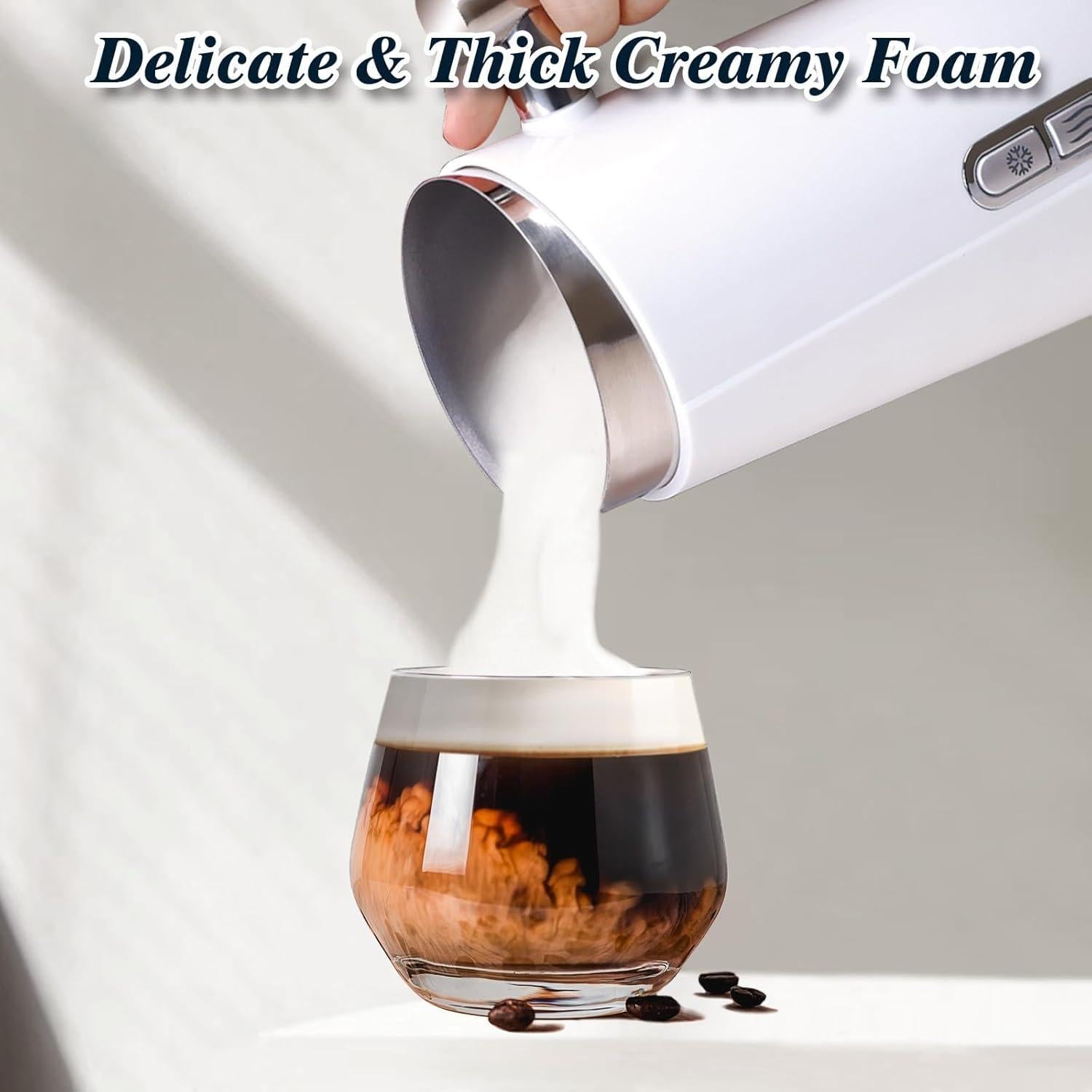 Espumador y Vaporizador de Leche Seydere 3 en 1 300ml Blanco