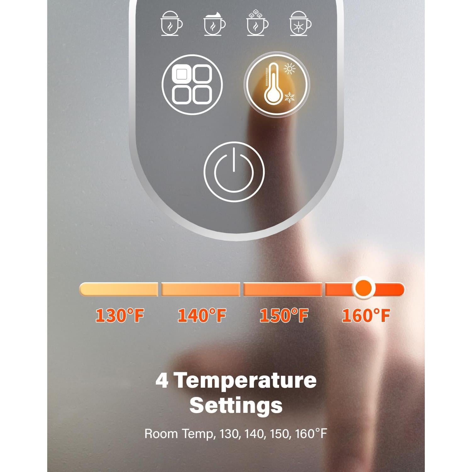 Espumador de Leche Eléctrico KIDISLE 4-en-1 500W Negro