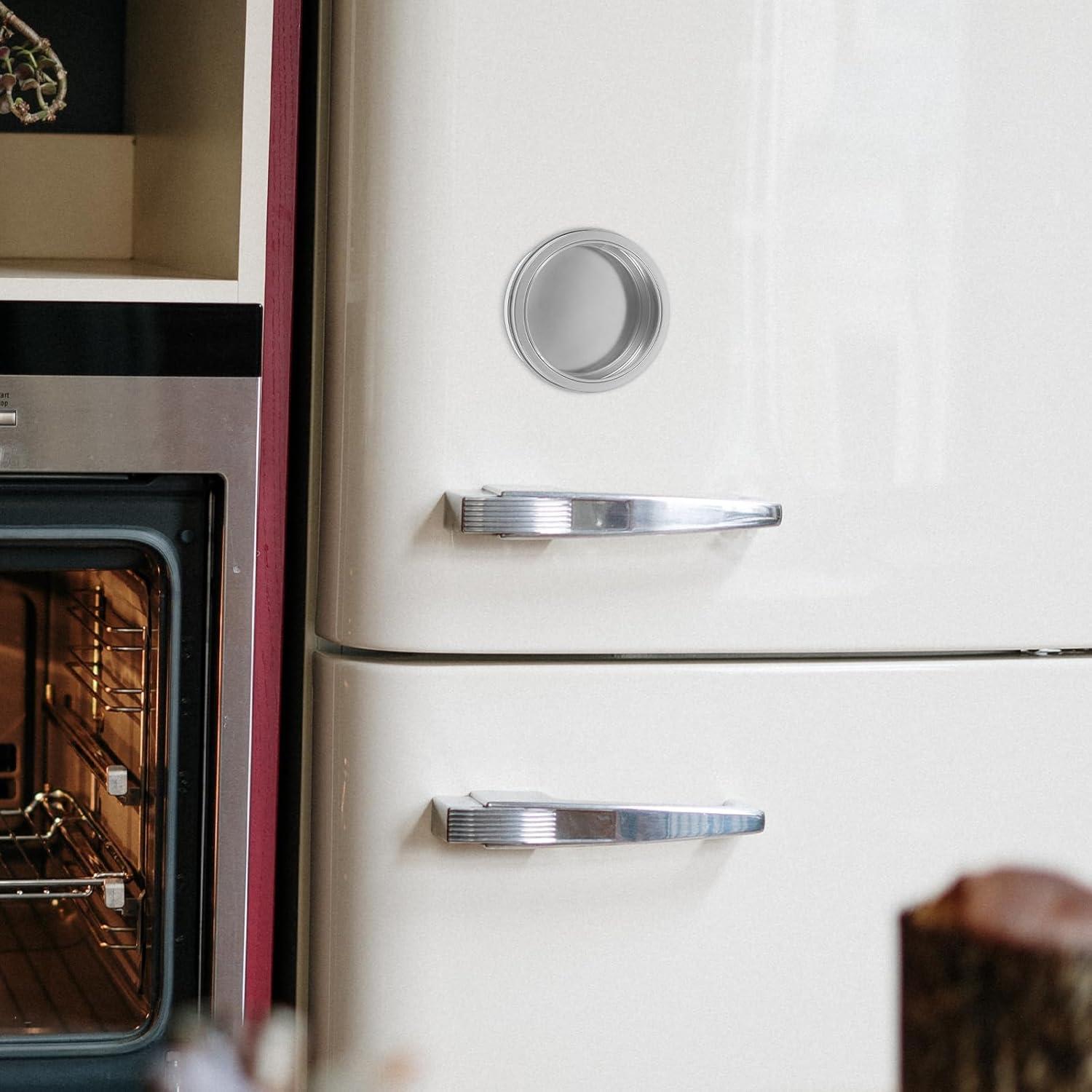 Garneck Latas de Aluminio 85g - Contenedor Redondo Magnético