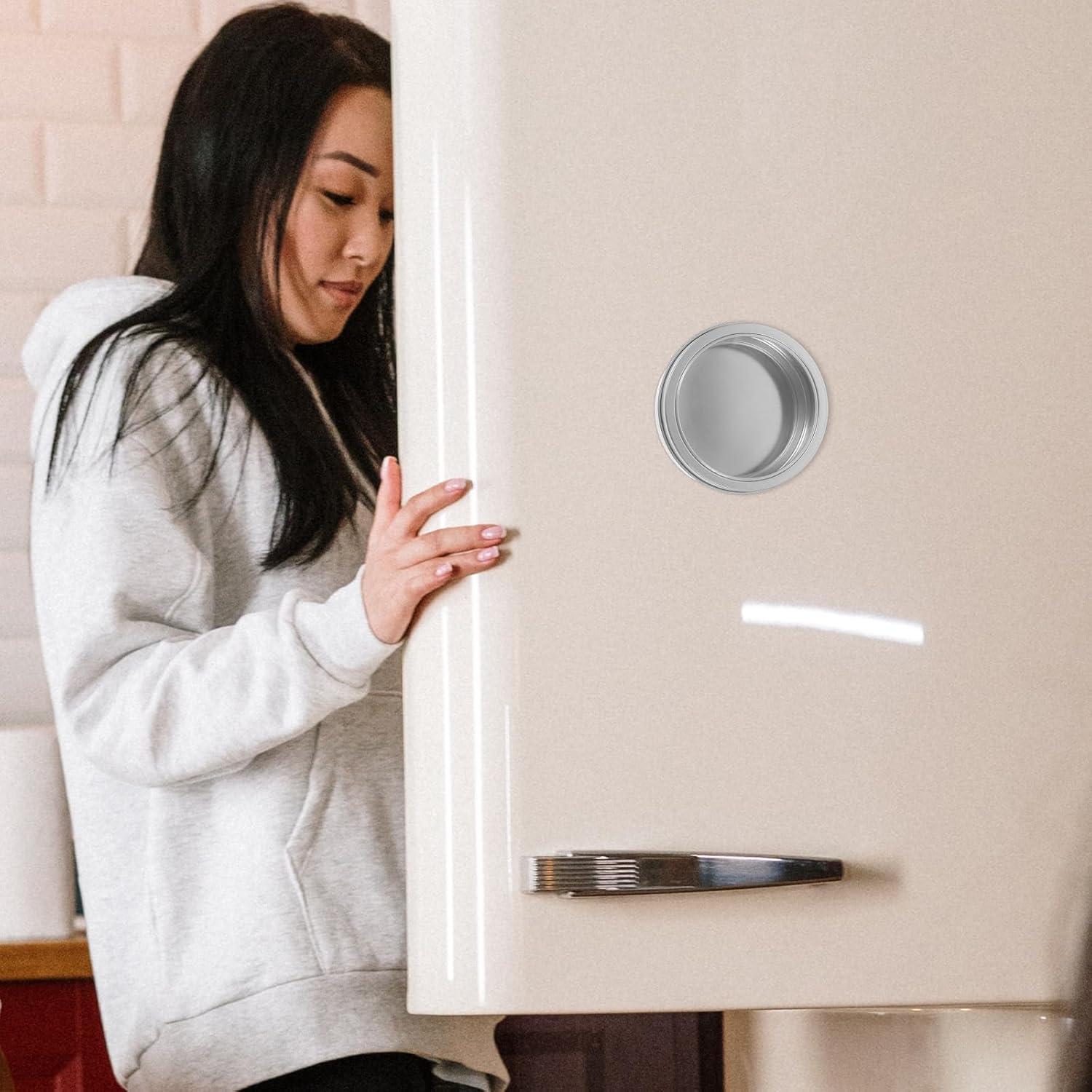 Garneck Latas de Aluminio 85g - Contenedor Redondo Magnético