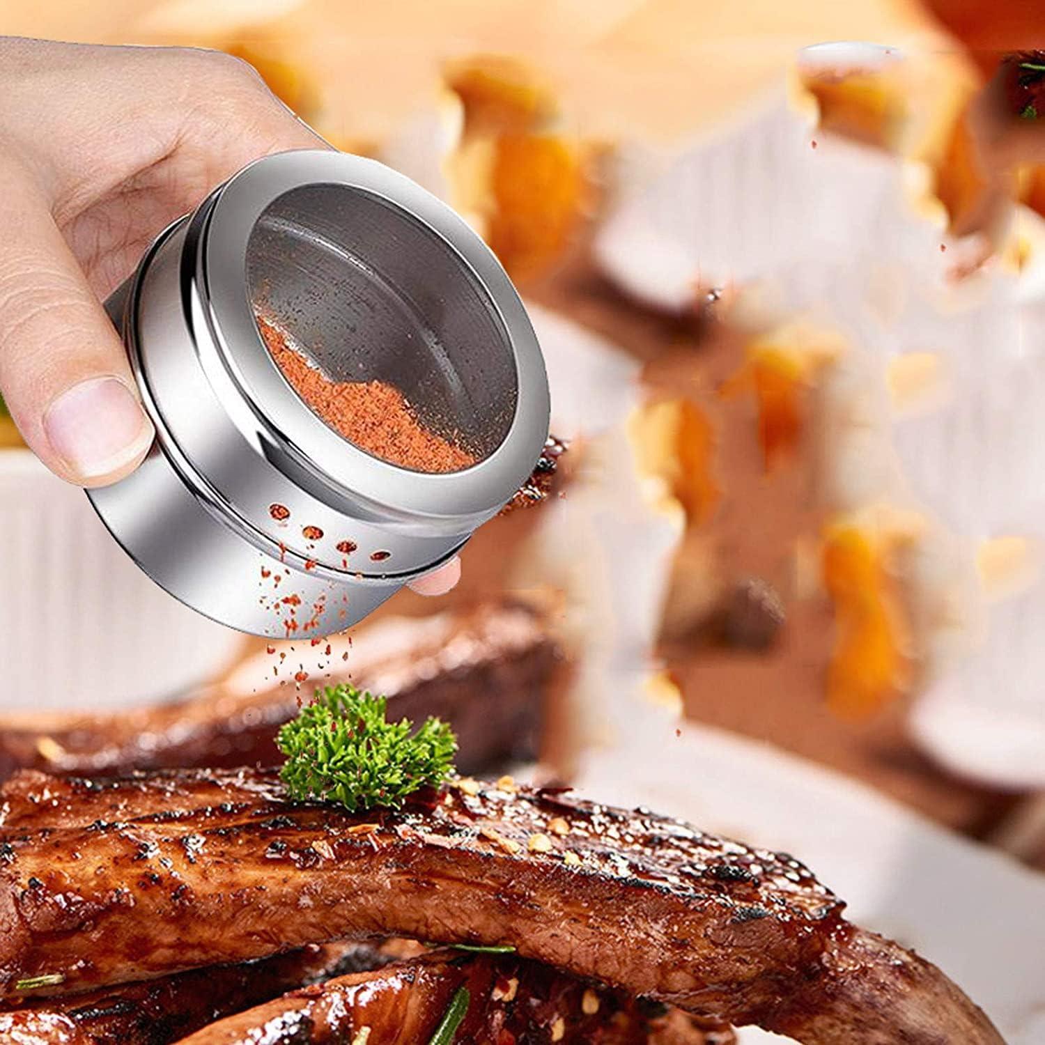 Tarros de Especias Magnéticos LinBonio 12pcs Acero Inoxidable