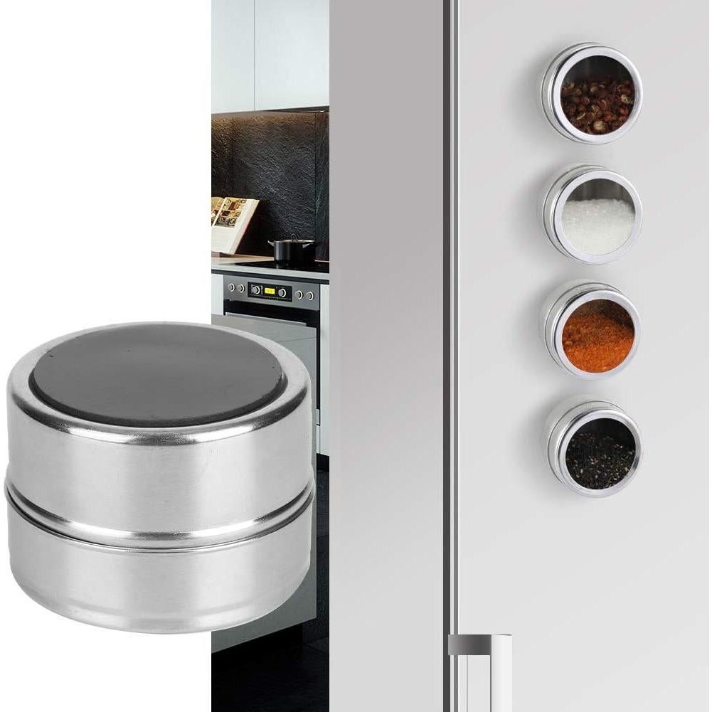 Set de 3 Latas de Especias Magnéticas Tomotato - Acero Inoxidable