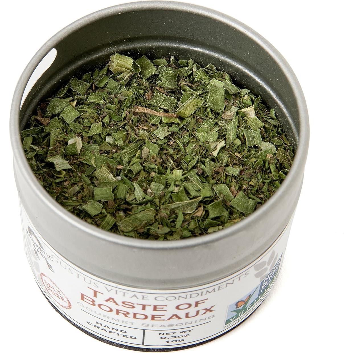 Colección de Condimentos Gourmet Sin Sal Gustus Vitae - 6 Latas Magnéticas