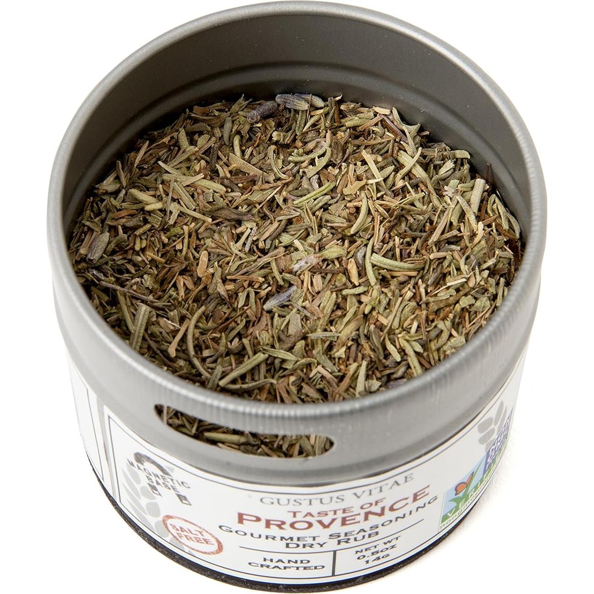 Colección de Condimentos Gourmet Sin Sal Gustus Vitae - 6 Latas Magnéticas