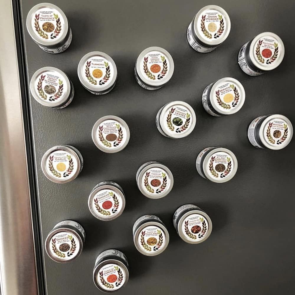 Colección de Condimentos Gourmet Gustus Vitae - 6 Latas Magnéticas