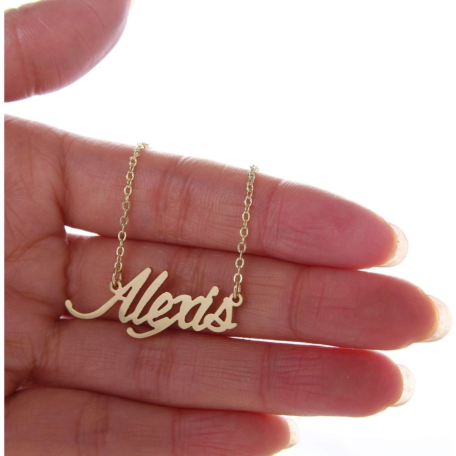 Conjunto Collar y Pulsera Personalizados HUAN XUN Dorado