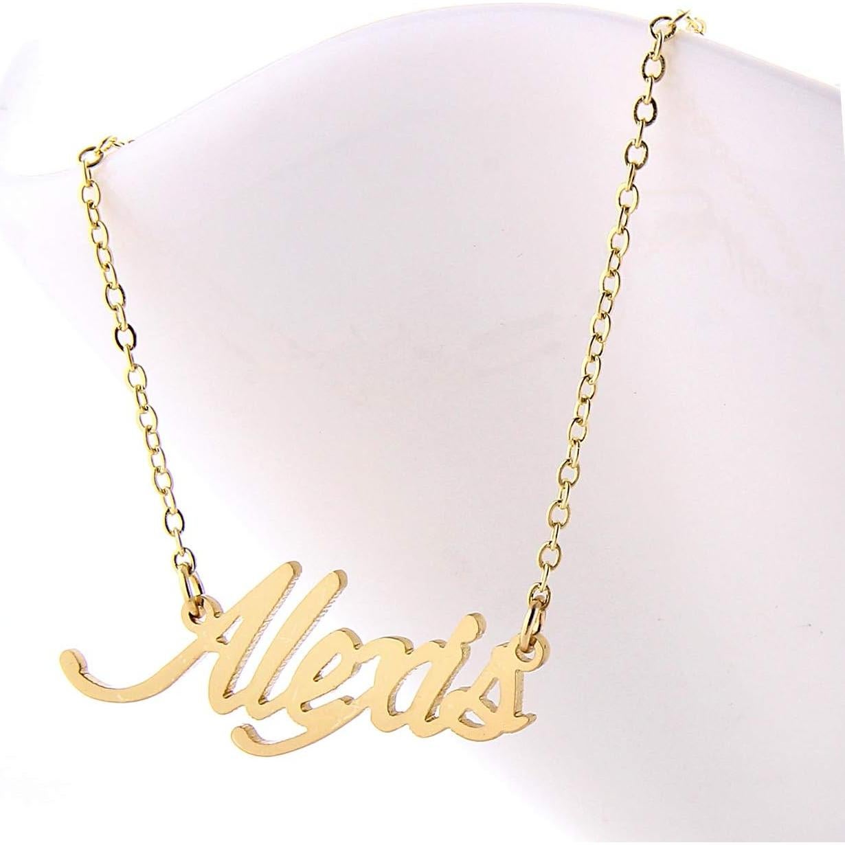Conjunto Collar y Pulsera Personalizados HUAN XUN Dorado