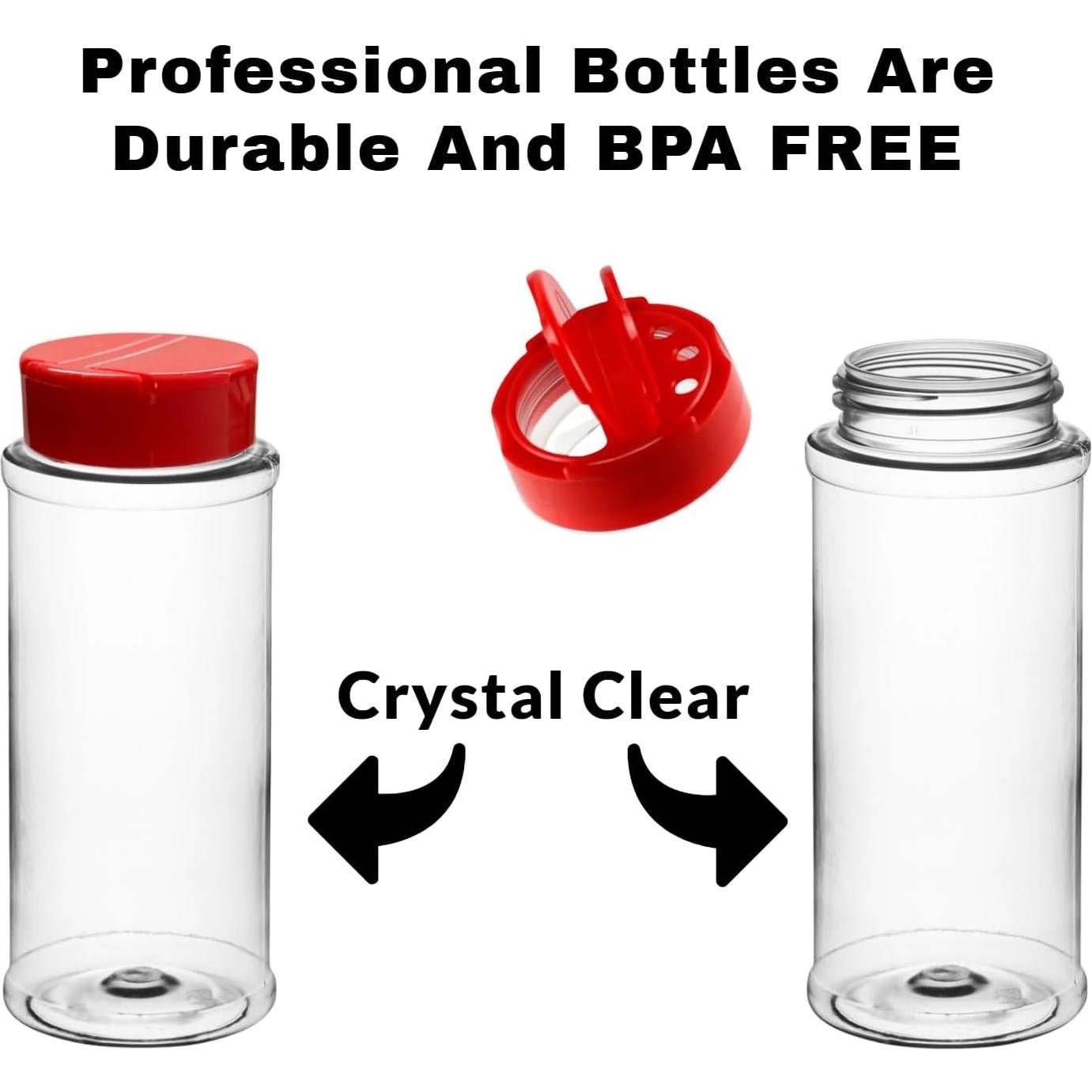 Set de 3 Botellas de Especias Skyway 12 OZ - Plástico Claro