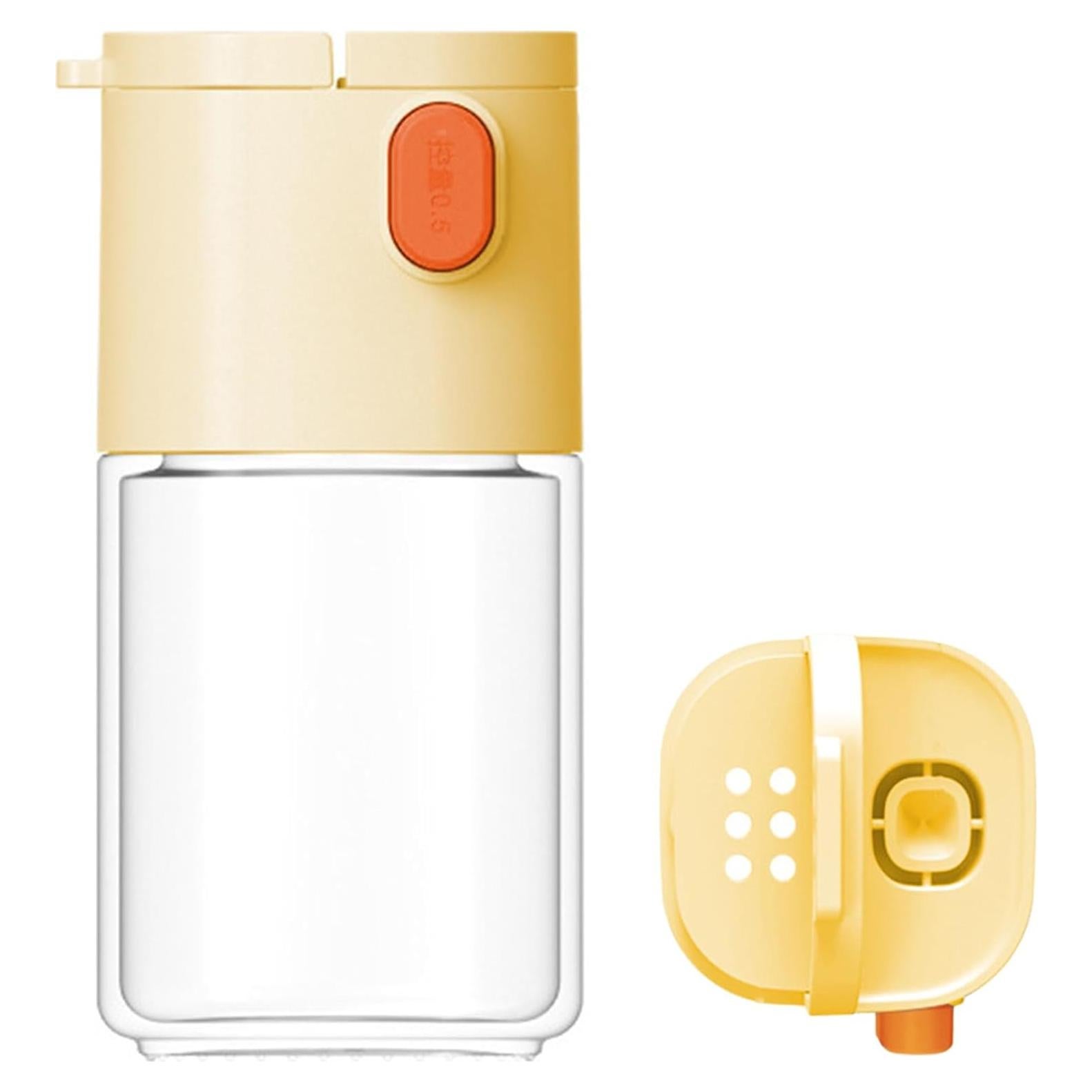 Botella Sazonadora Koofull 170g Vidrio Amarillo Antipolvo