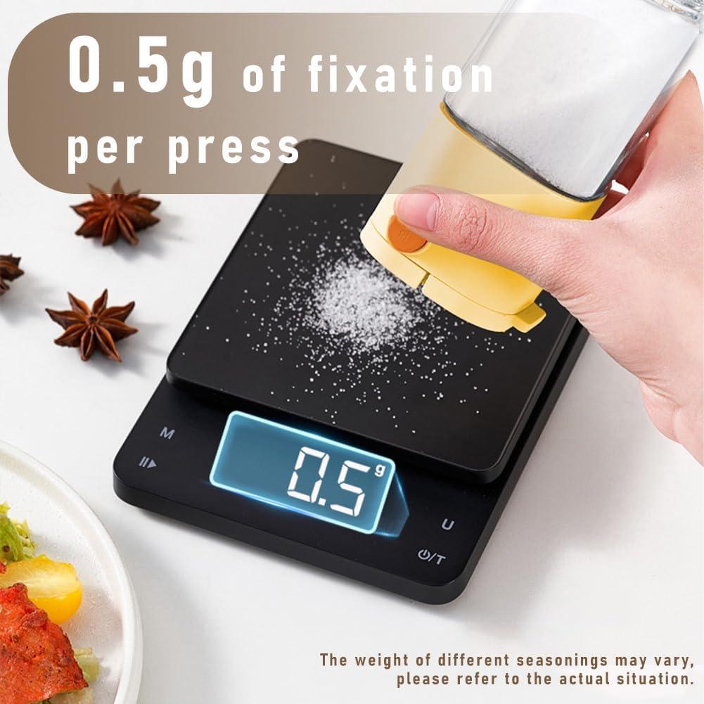 Botella Sazonadora Koofull 170g Vidrio Amarillo Antipolvo