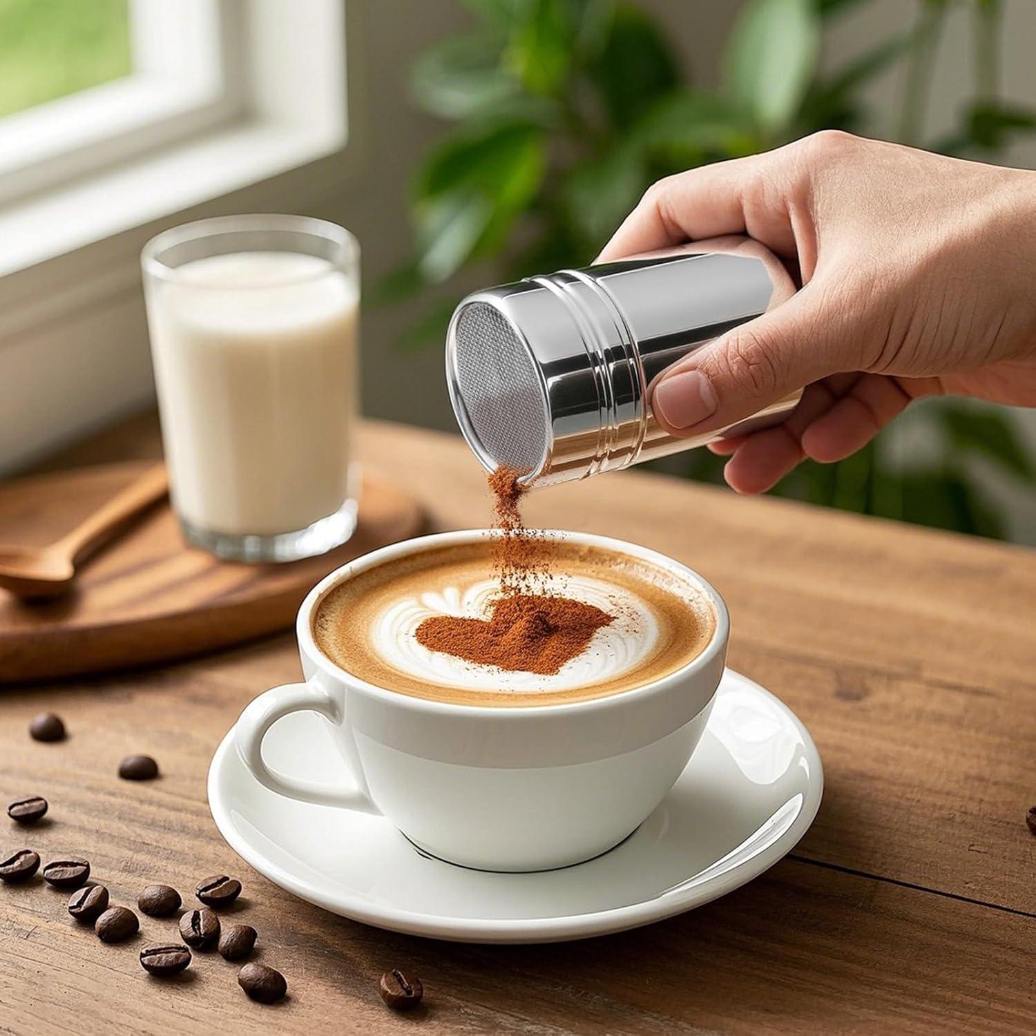 Dispensador de Azúcar en Polvo HANSGO Acero Inoxidable 2 Pcs