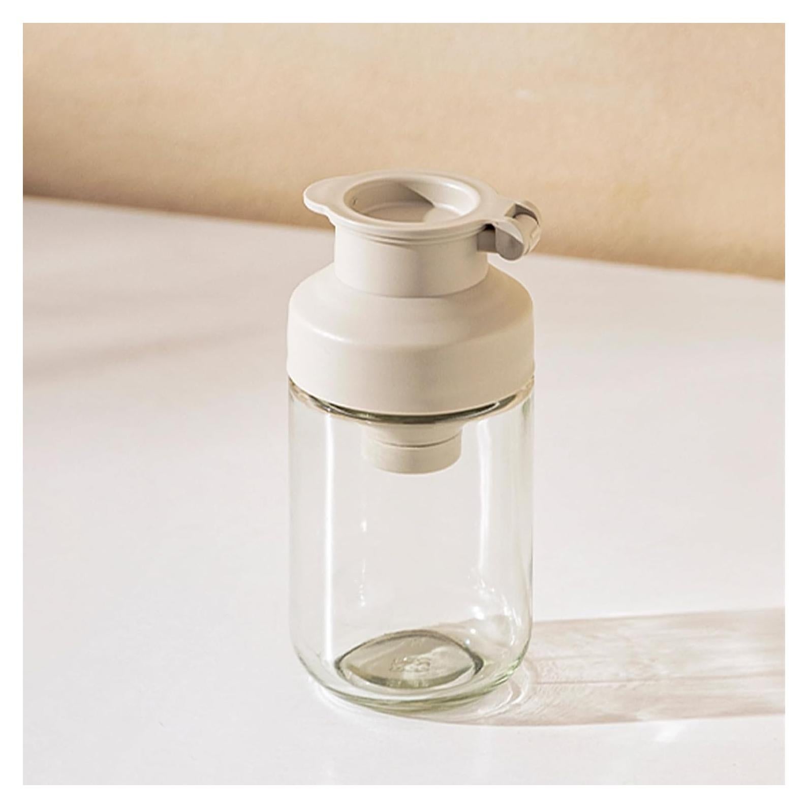 Salero y Pimentero Koofull de Vidrio 240g Beige a Prueba de Polvo