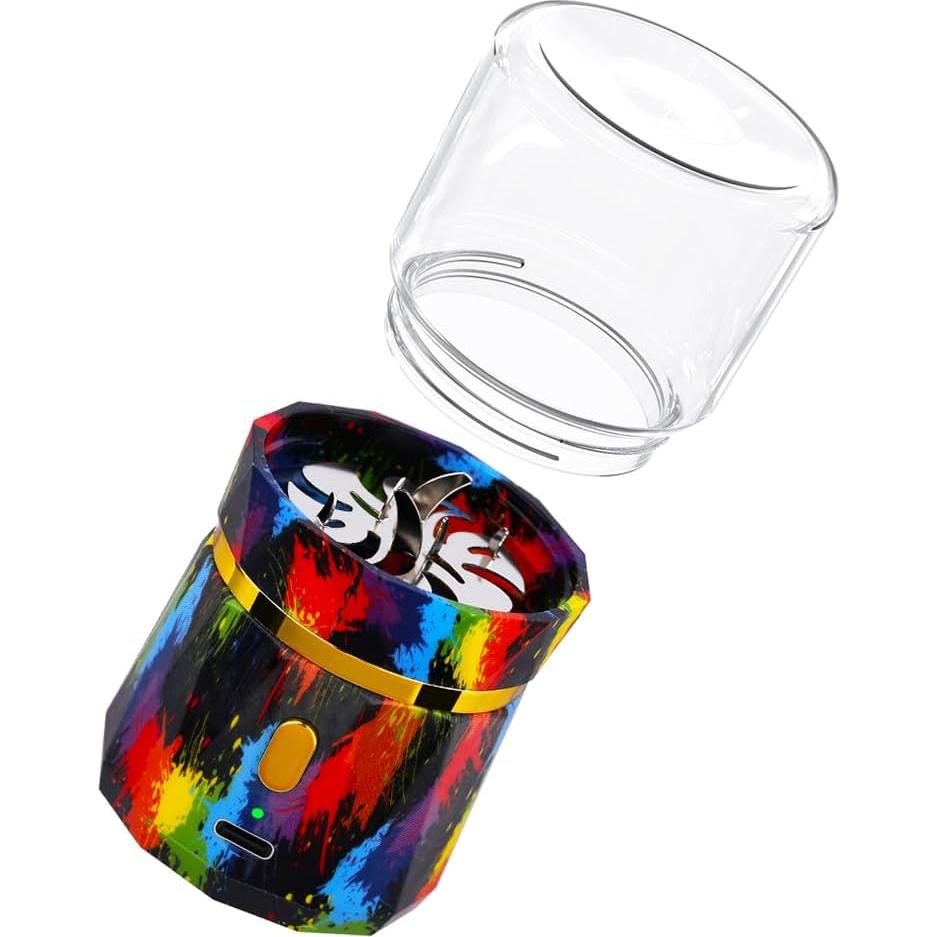 Molino de Hierbas Eléctrico BEIXIFO Mini 5cm, 2 Tarros 50ml