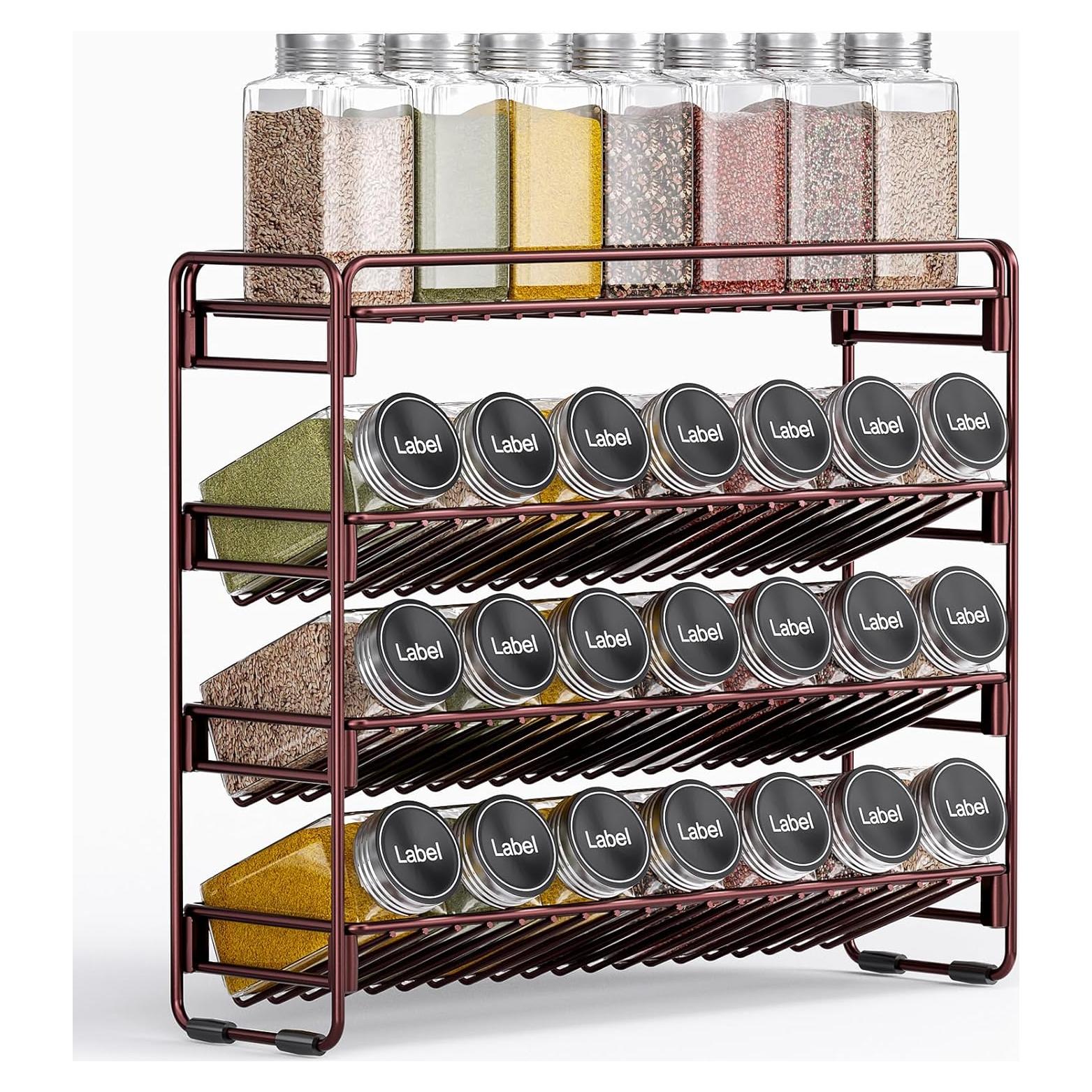 Organizador de Especias 4 Niveles PanPanPal - Metal Bronce
