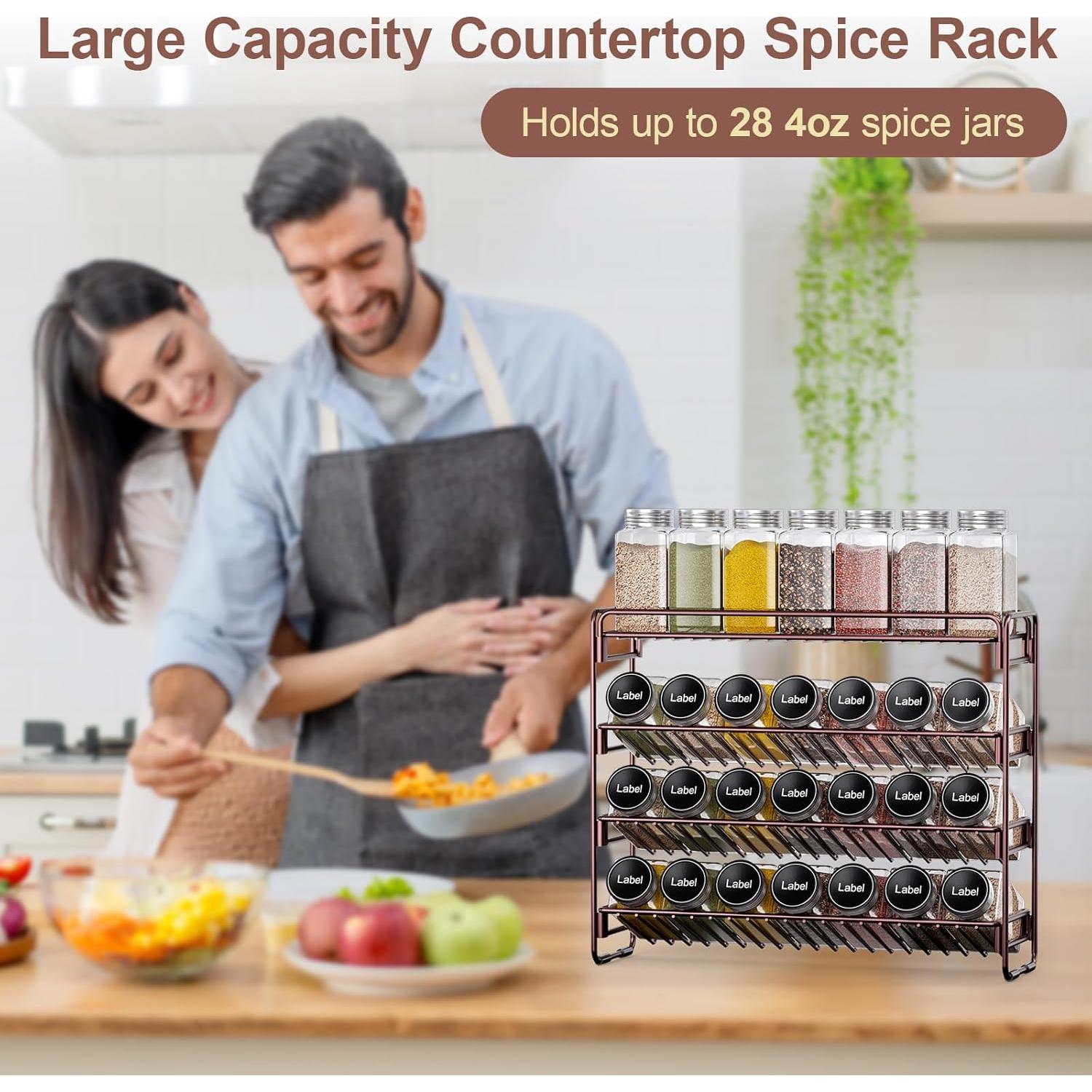 Organizador de Especias 4 Niveles PanPanPal - Metal Bronce