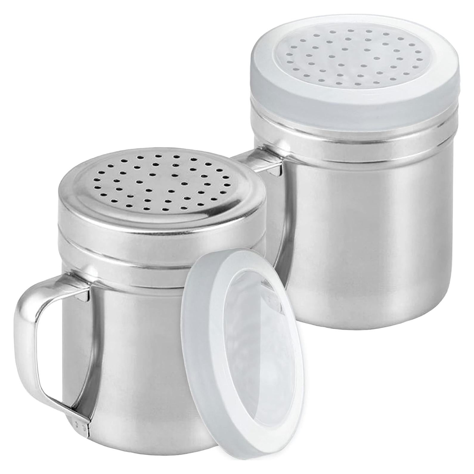 Tamizadores de Especias CUSINIUM 10 Oz Acero Inoxidable 2 Pcs