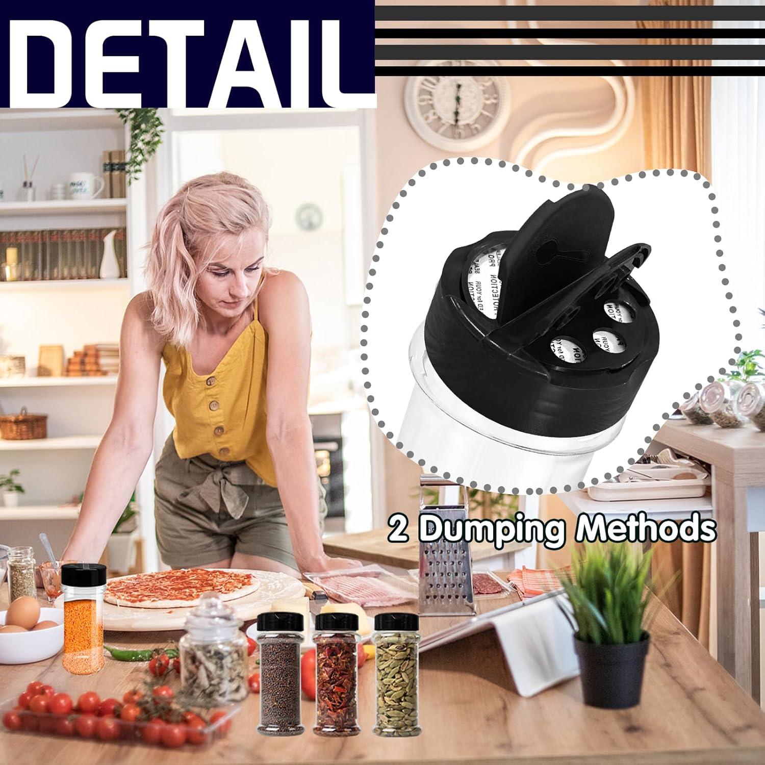 Paquete de 8 Botellas de Plástico OJYUDD 170 ml Redondas