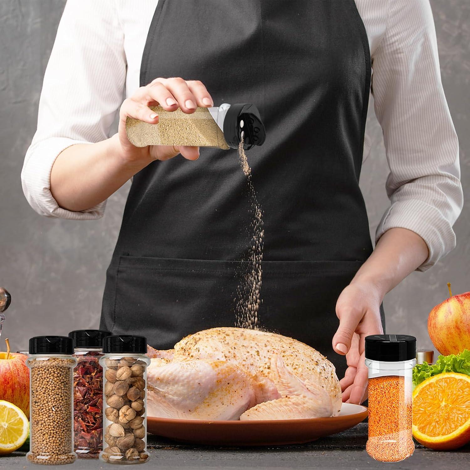 Paquete de 8 Botellas de Plástico OJYUDD 170 ml Redondas