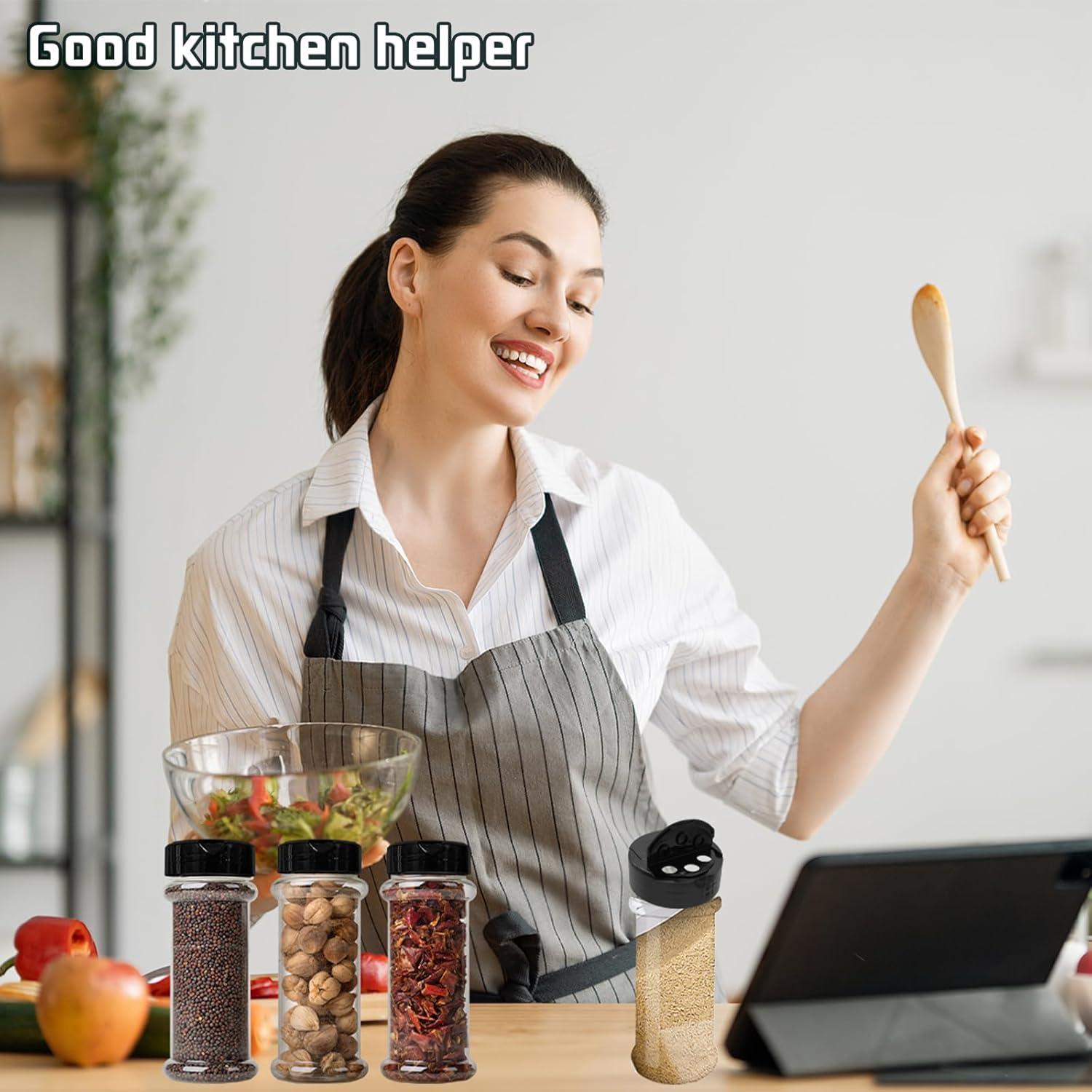 Paquete de 8 Botellas de Plástico OJYUDD 170 ml Redondas