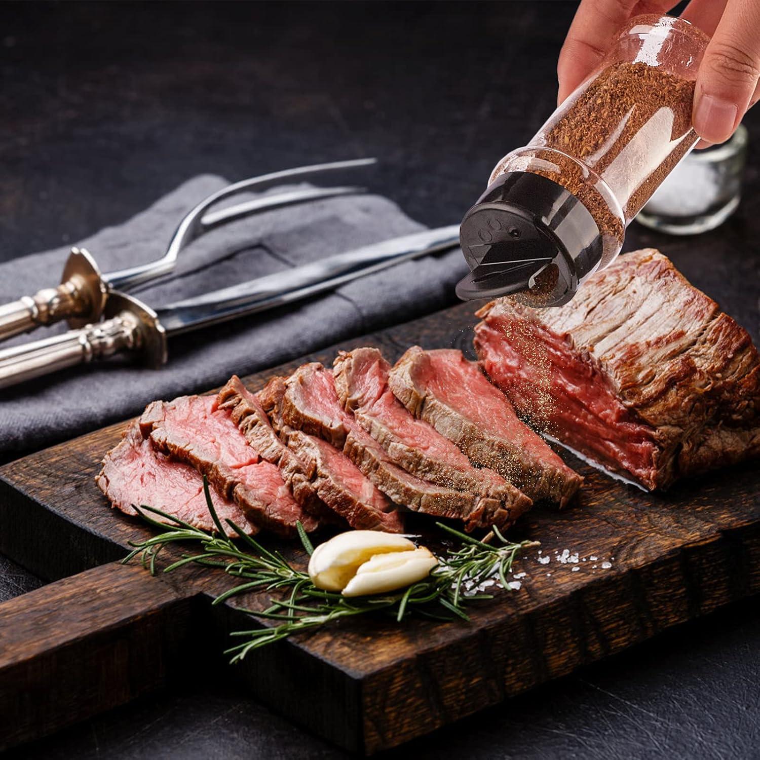 Tarros de Especias de Plástico TUZAZO 3 oz - 14 Pcs con Etiquetas