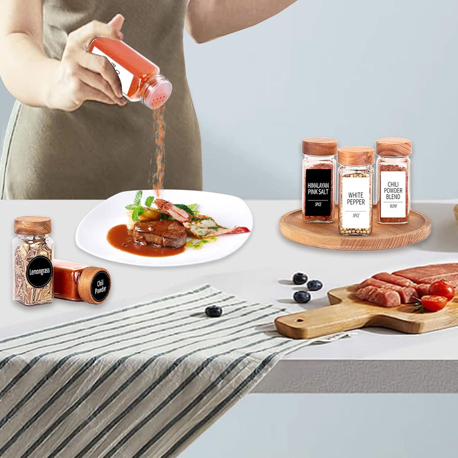 Juego de Frascos de Especias Churboro 24 Piezas 118ml Vidrio