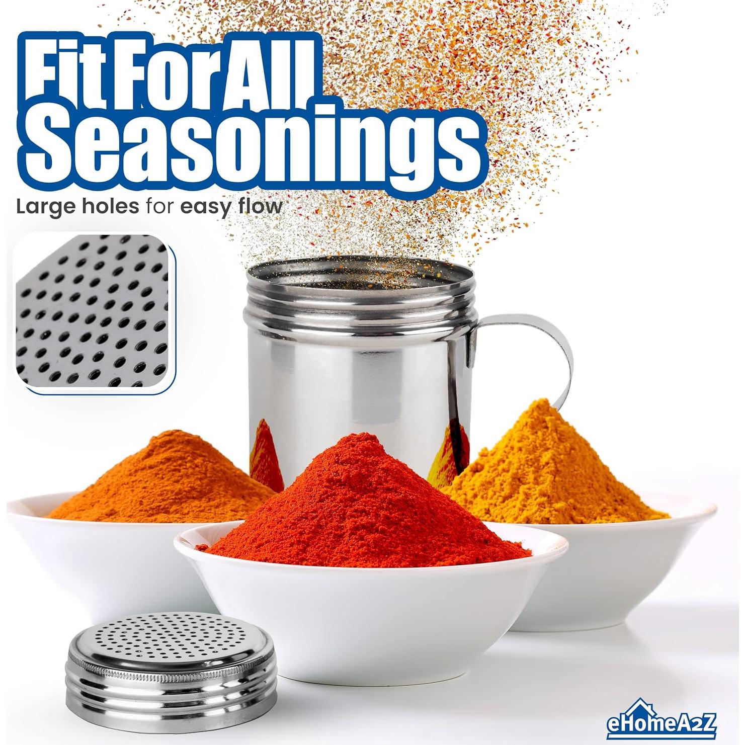 Tamiz de Acero Inoxidable EHOMEA2Z 284 g para Especias y Azúcar