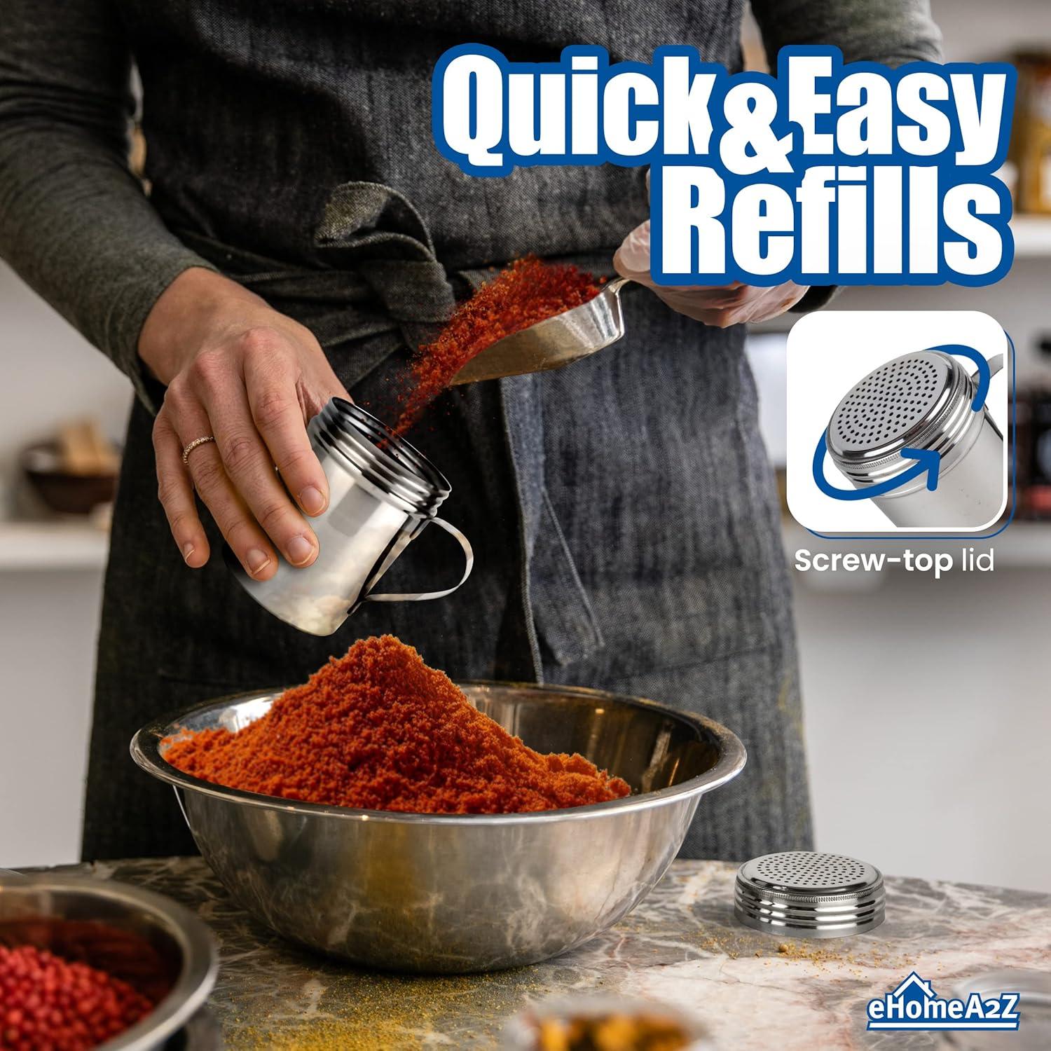 Tamiz de Acero Inoxidable EHOMEA2Z 284 g para Especias y Azúcar