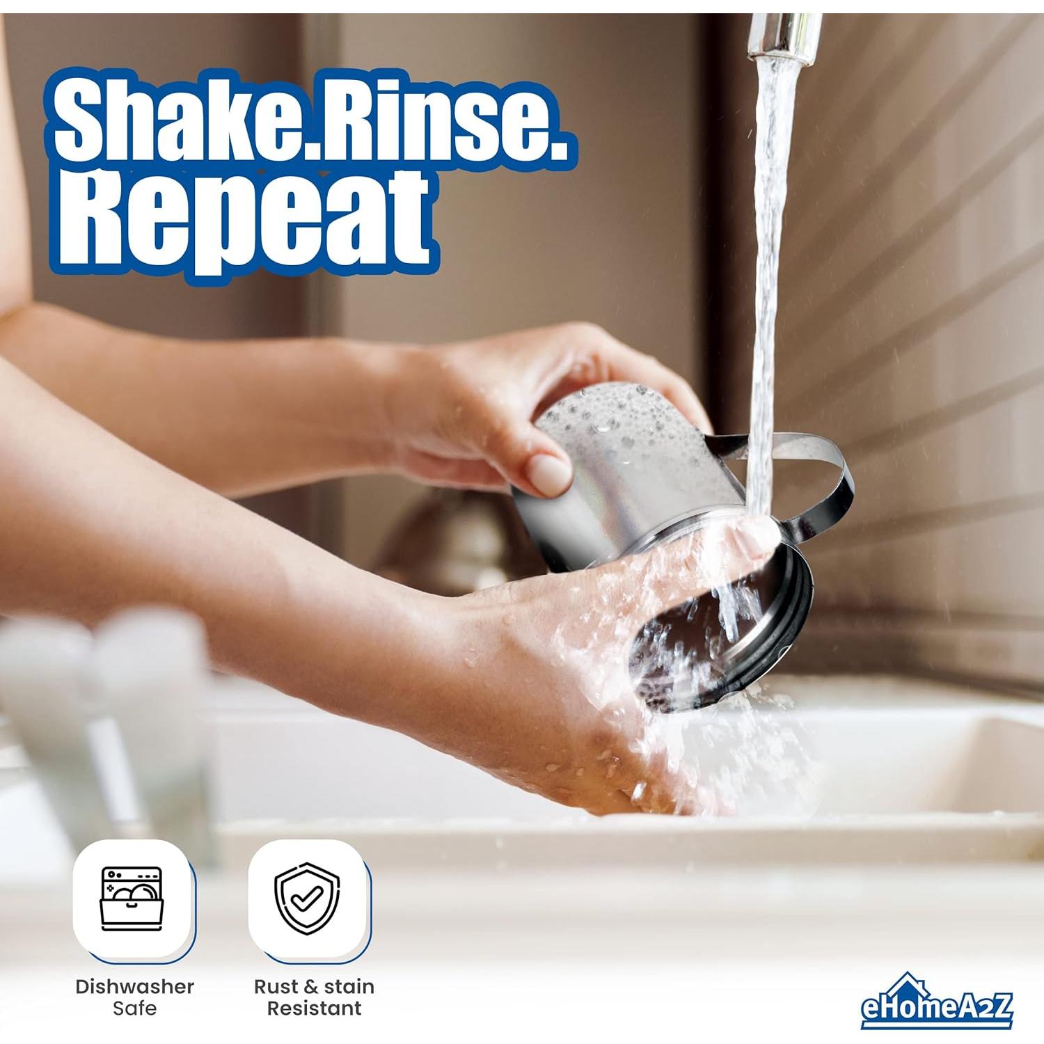 Tamiz de Acero Inoxidable EHOMEA2Z 284 g para Especias y Azúcar