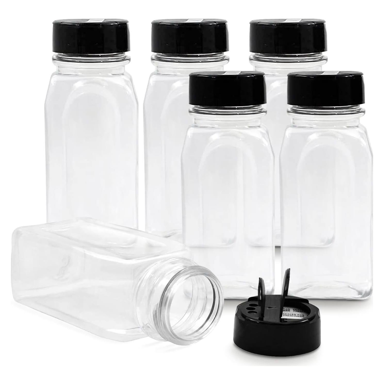 Tarros de Especias RoyalHouse - 6 Piezas 414 ml con Tapa Negra