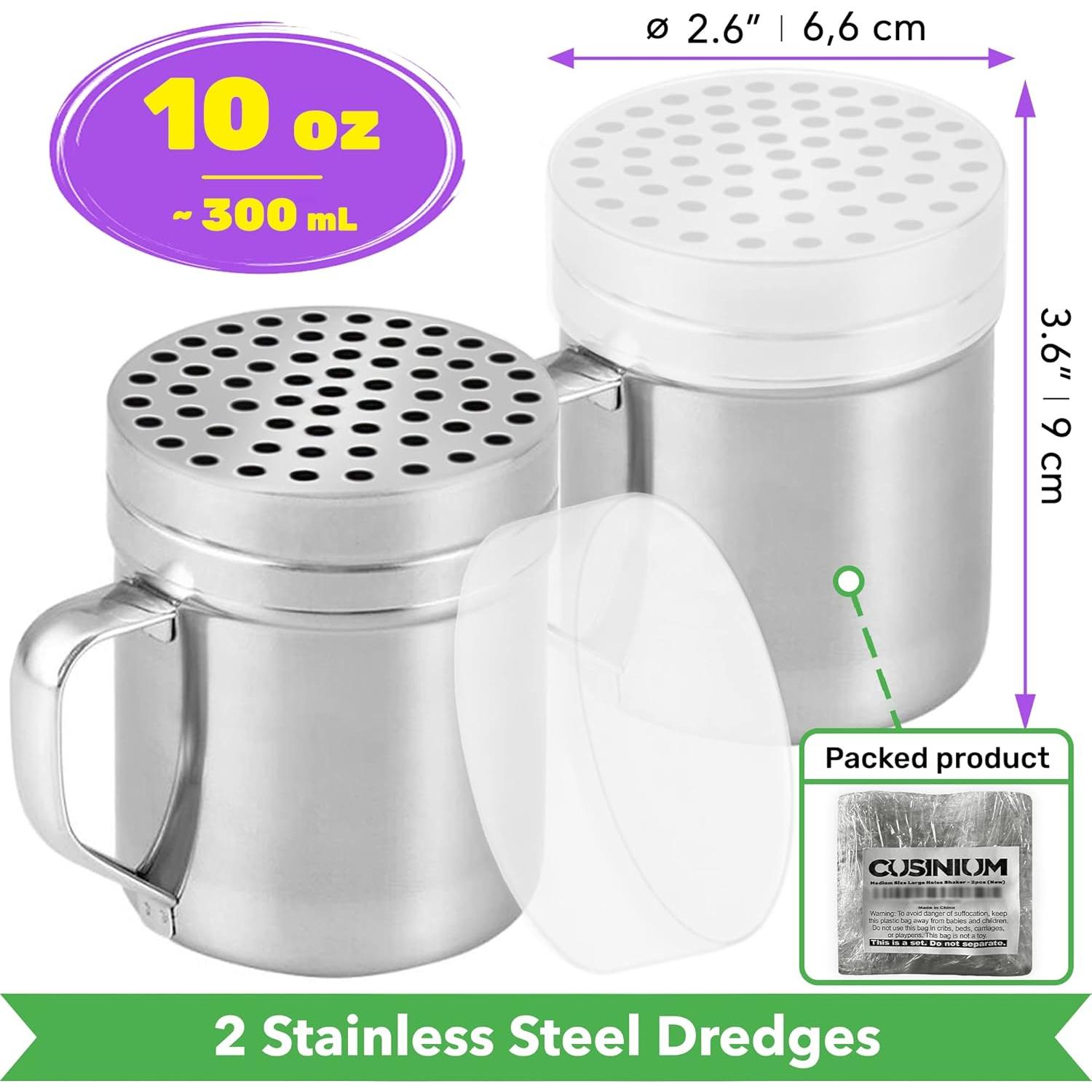 Molde para Queso Parmesano CUSINIUM 10oz Acero Inoxidable - 2 Piezas