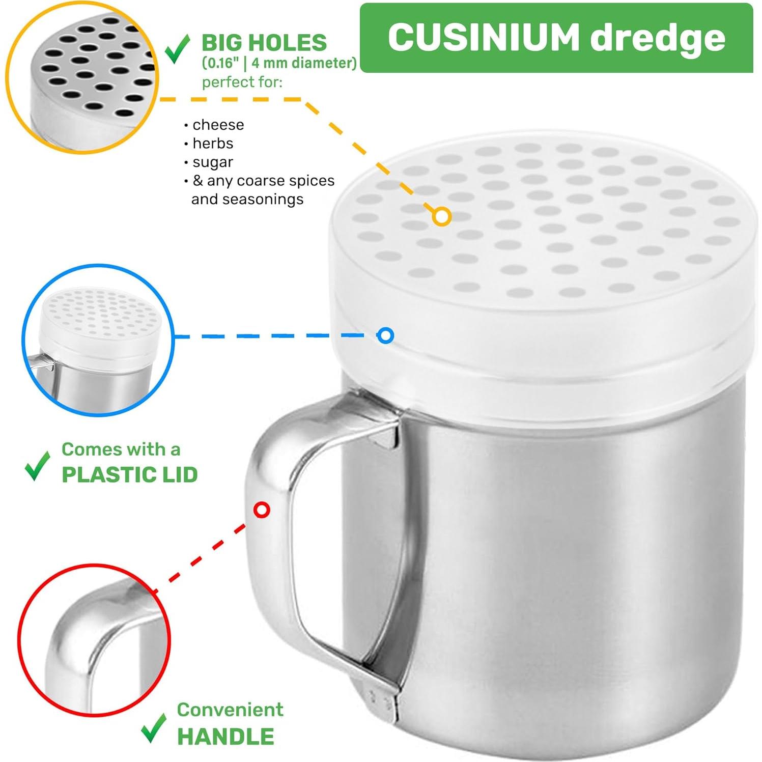 Molde para Queso Parmesano CUSINIUM 10oz Acero Inoxidable - 2 Piezas