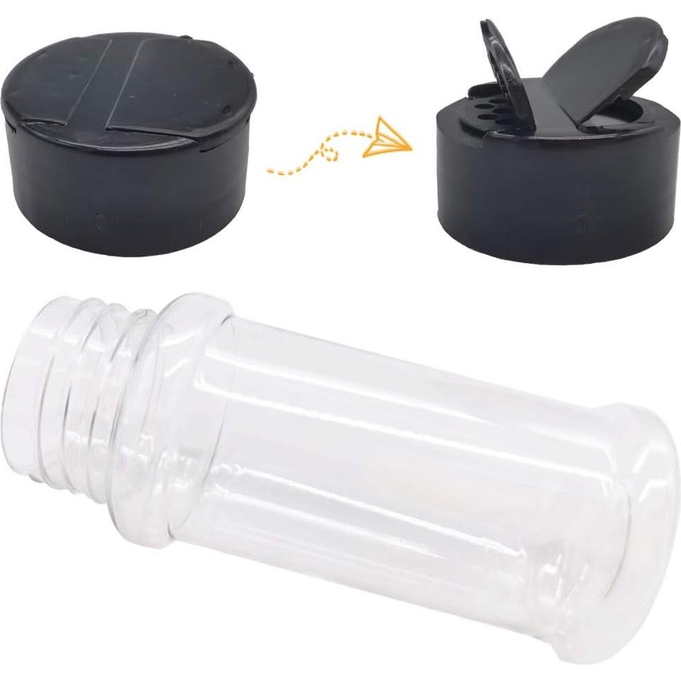 16 Botellas de Especias de Plástico 100ml OJYUDD - Tarros Reutilizables