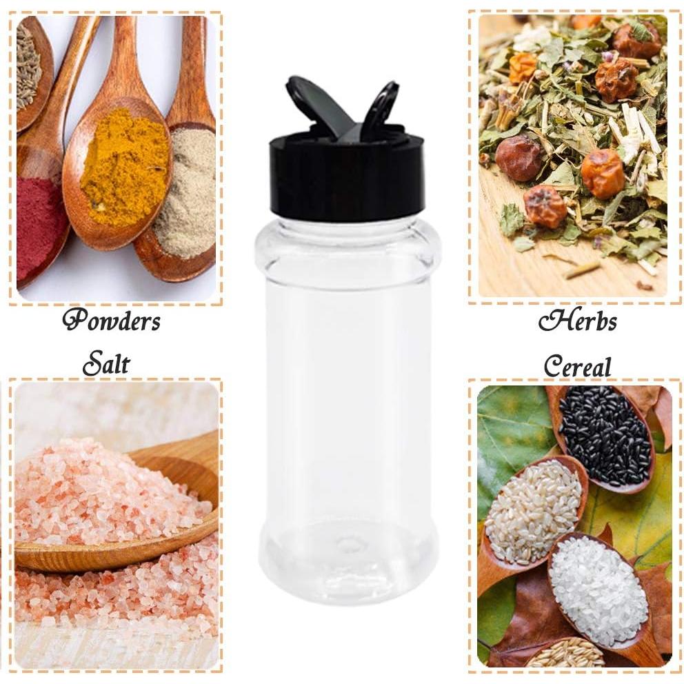 16 Botellas de Especias de Plástico 100ml OJYUDD - Tarros Reutilizables