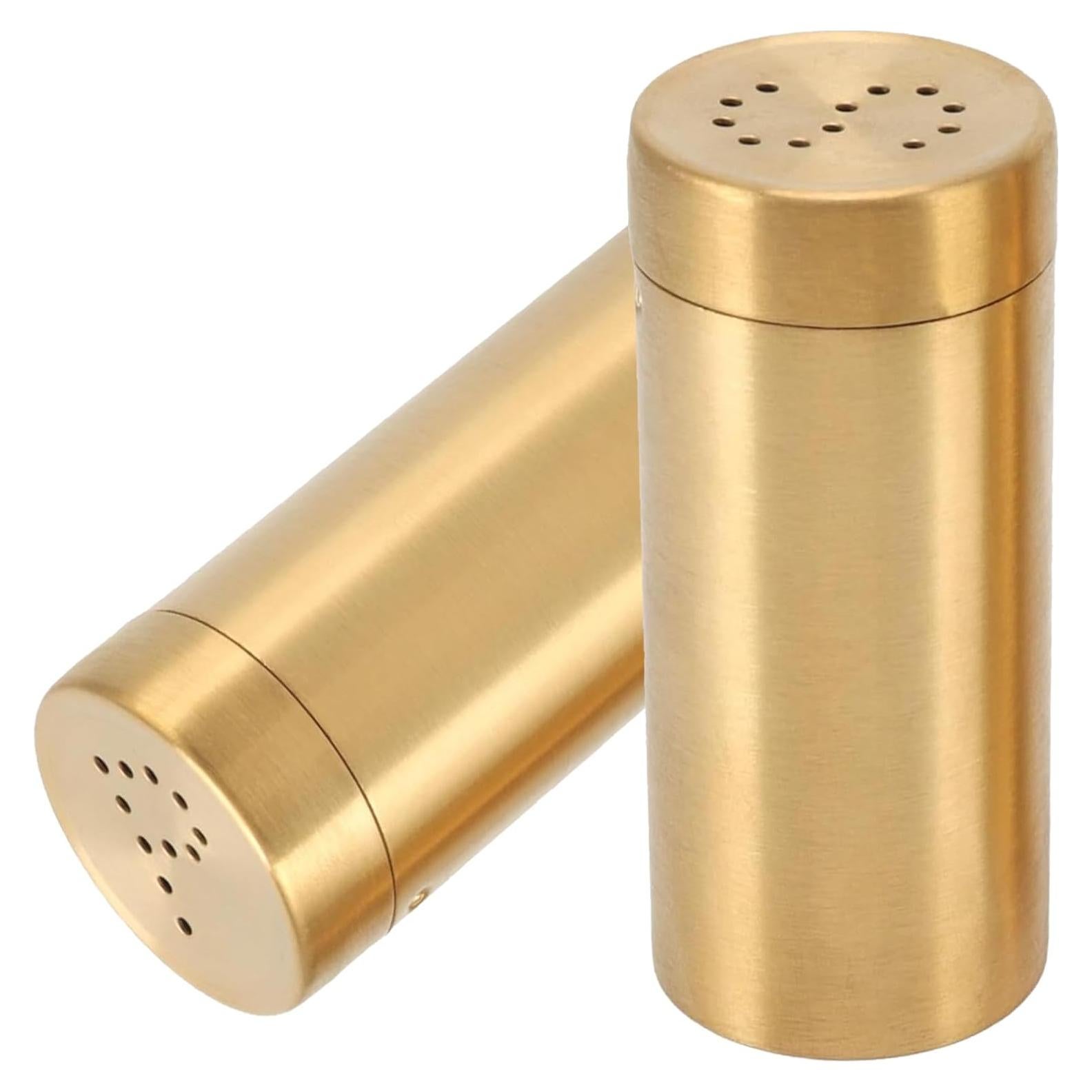 Tarros de Especias Dorados Nwstar de Acero Inoxidable 100ml - 2 Pcs